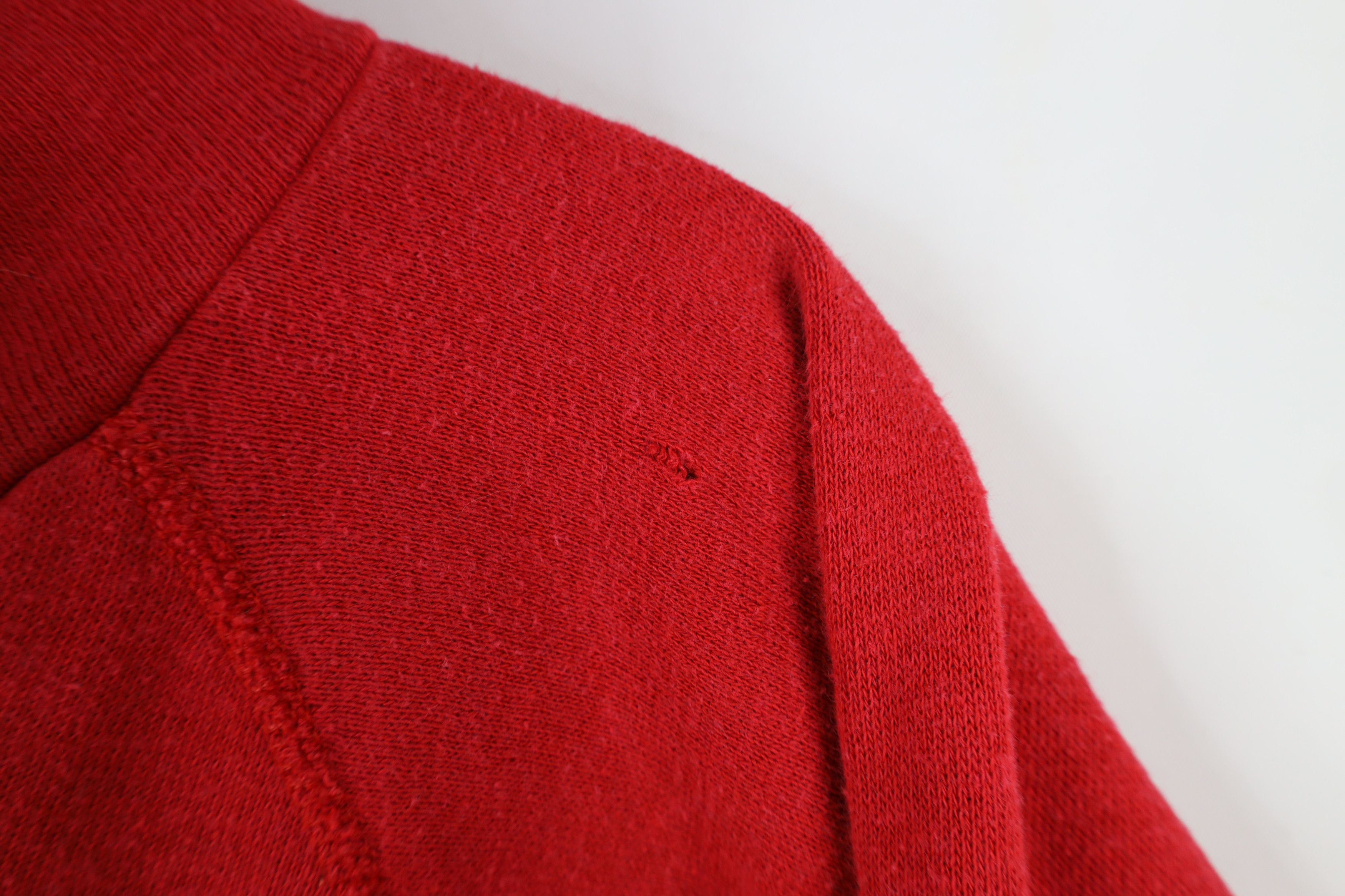 Vintage Vintage 70s 80s Streetwear Blank Hoodie Sweatshirt Red USA Size US M / EU 48-50 / 2 - 4 Thumbnail