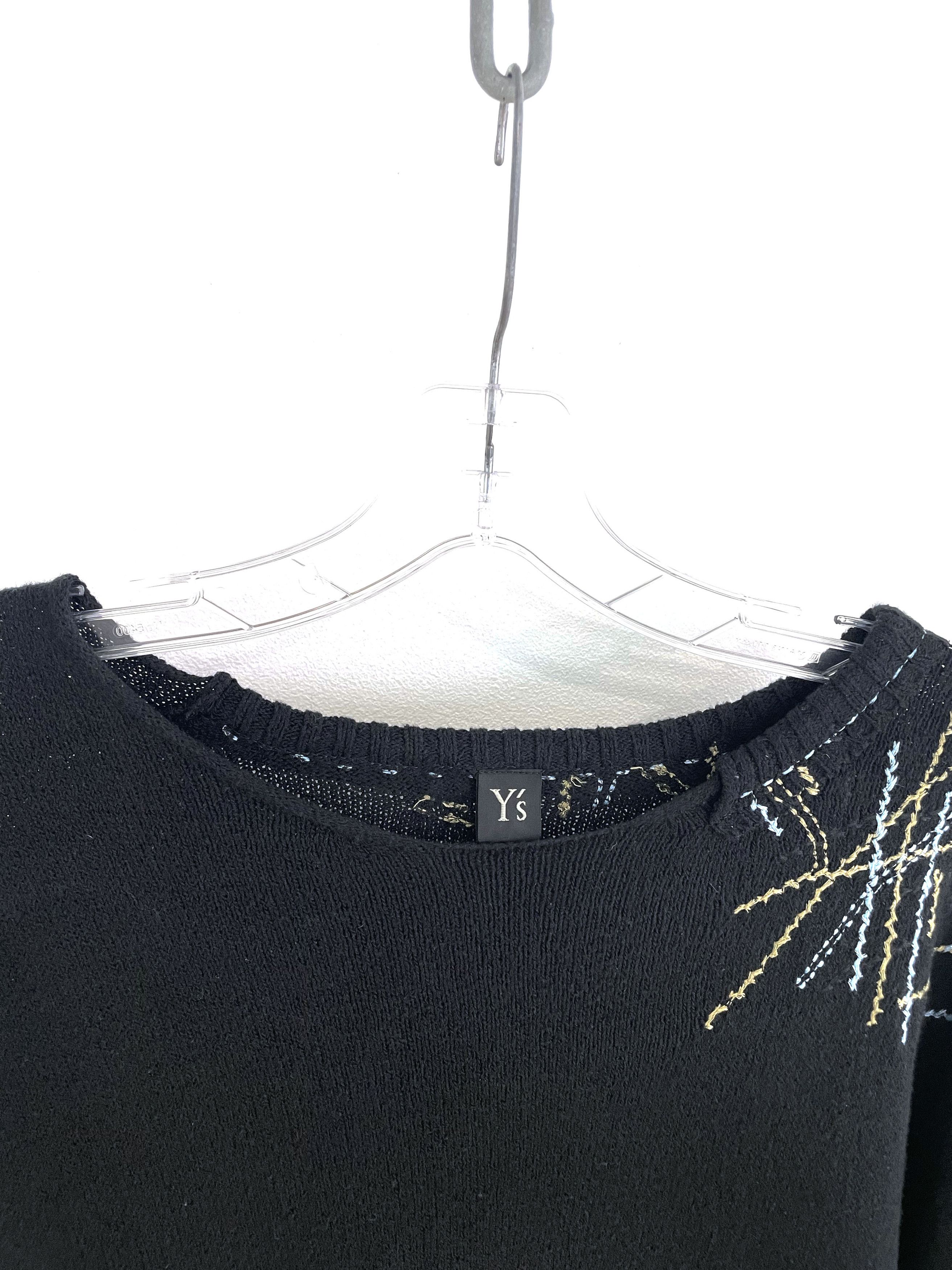Yohji Yamamoto Contrast Stitch Knit Sweater Size US L / EU 52-54 / 3 - 3 Thumbnail