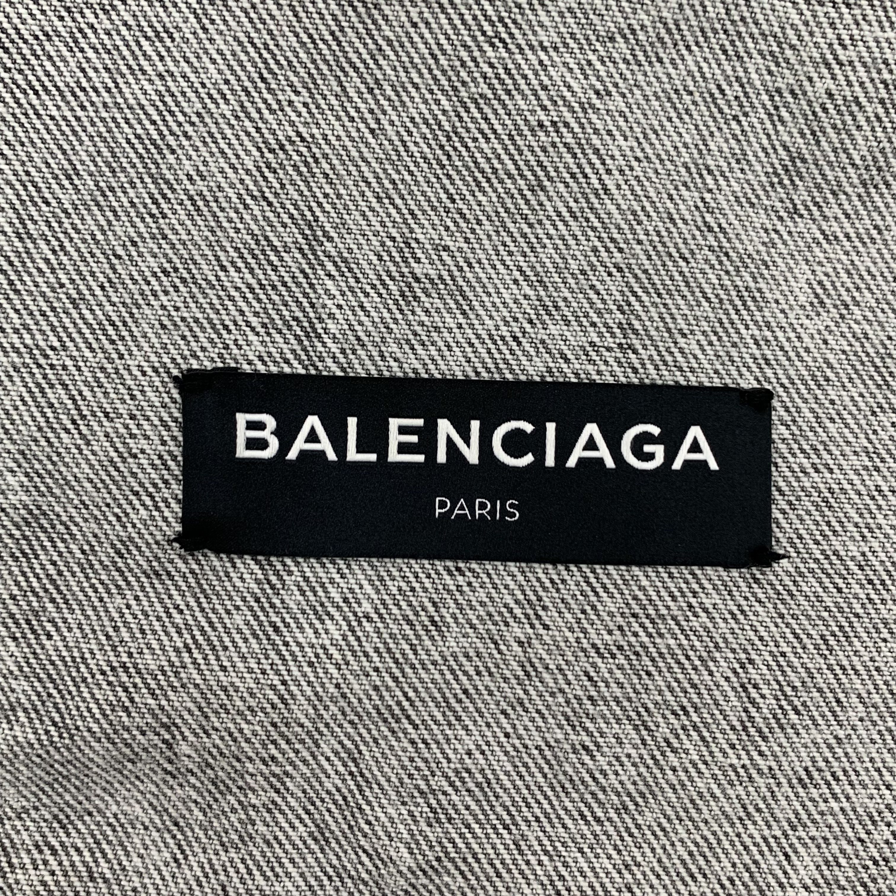Balenciaga Balenciaga Washed Denim Jacket Grey (M) Size US M / EU 48-50 / 2 - 5 Thumbnail