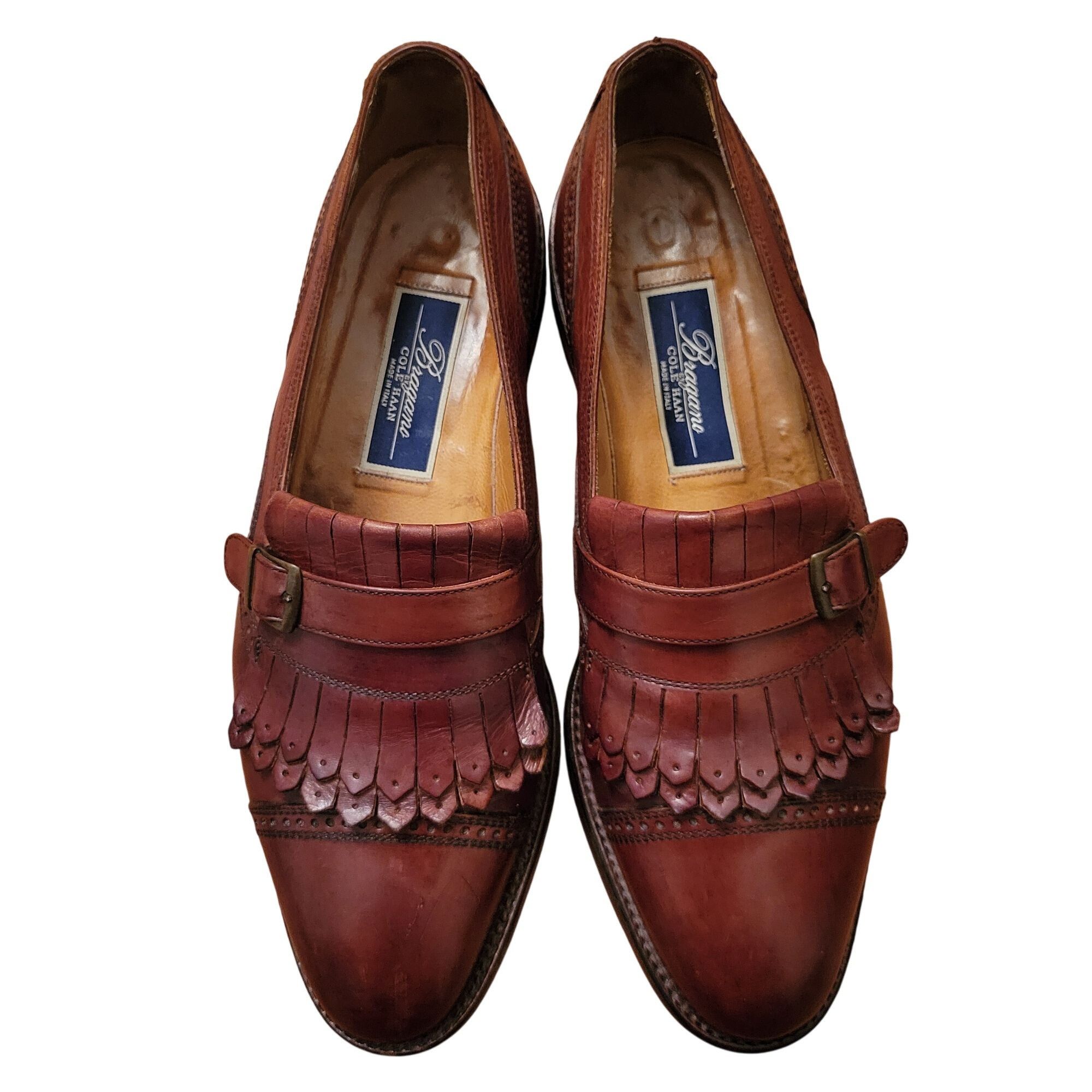 Cole Haan Cole Haan Bragano Brown Italian Leather Loafers Kiltie Fring Size US 10 / EU 43 - 2 Thumbnail