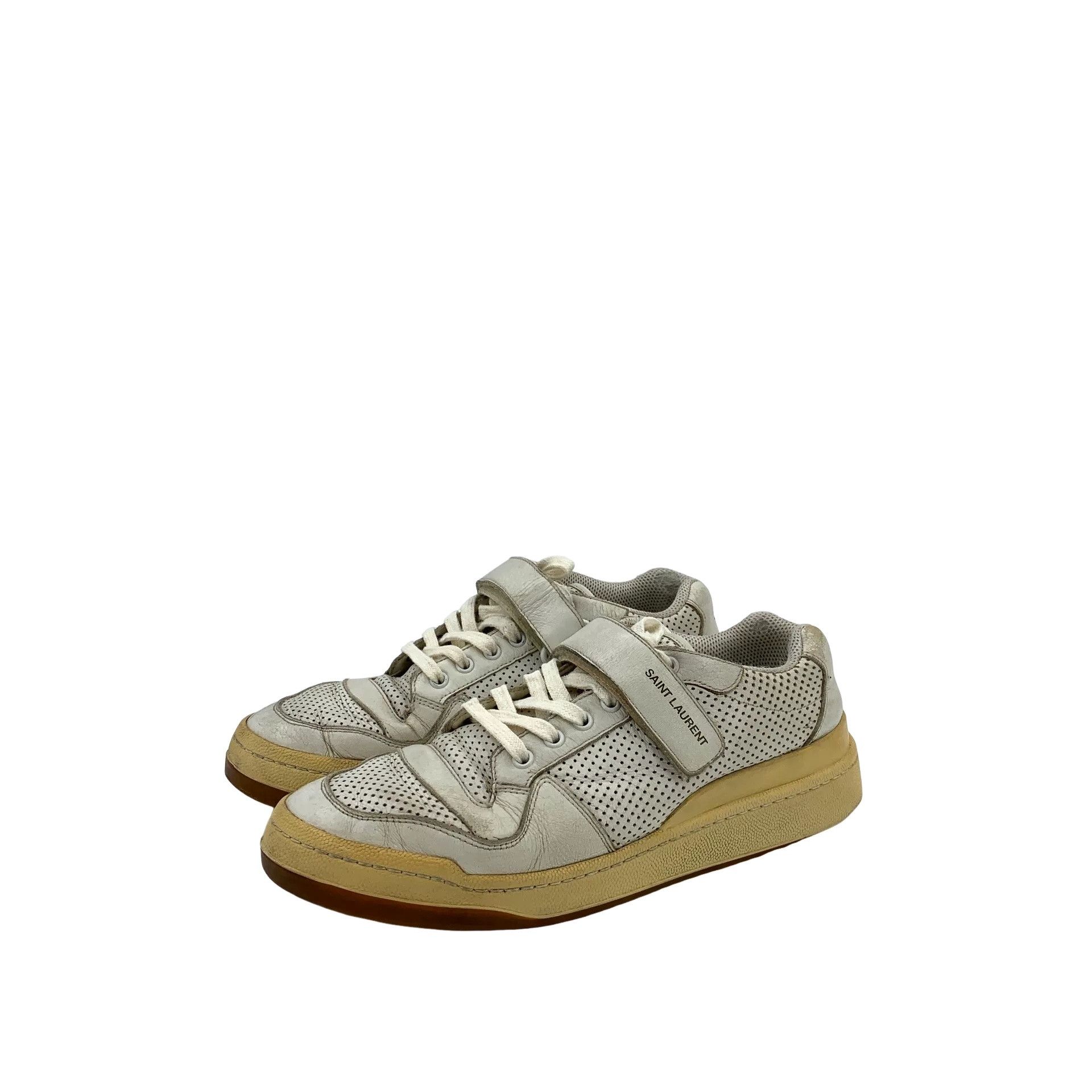 Saint Laurent Paris Saint Laurent Perforated Court Classic Sneakers EU 41 Size US 8 / EU 41 - 1 Thumbnail