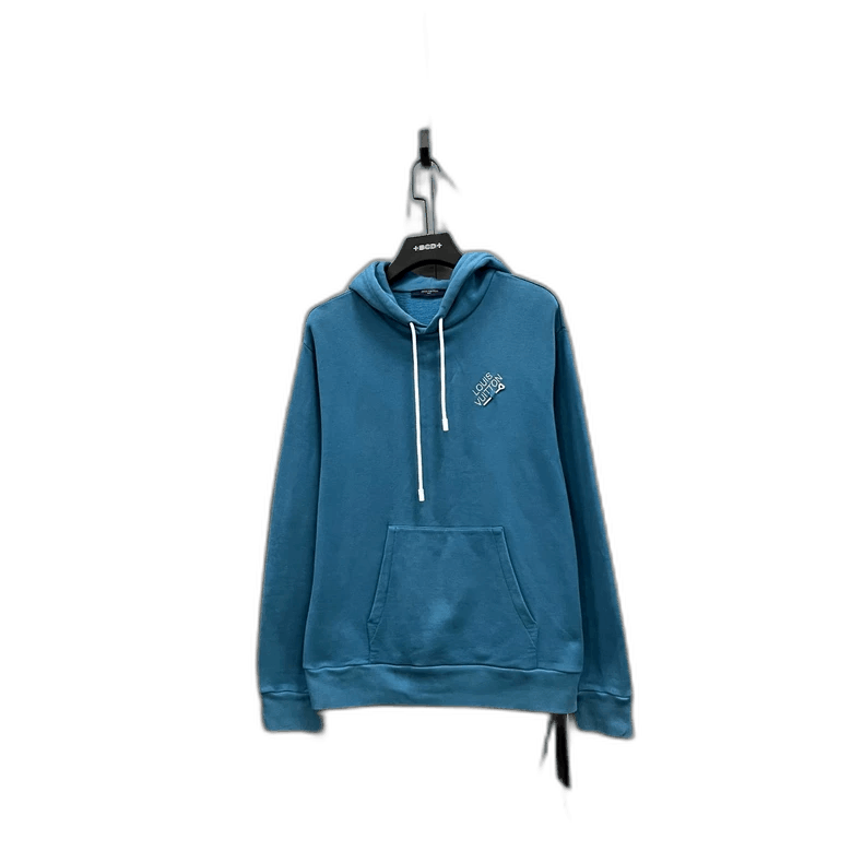 Louis Vuitton Louis Vuitton Blue Logo Embroidered Hoodie-2506 Size US L / EU 52-54 / 3 - 1 Thumbnail