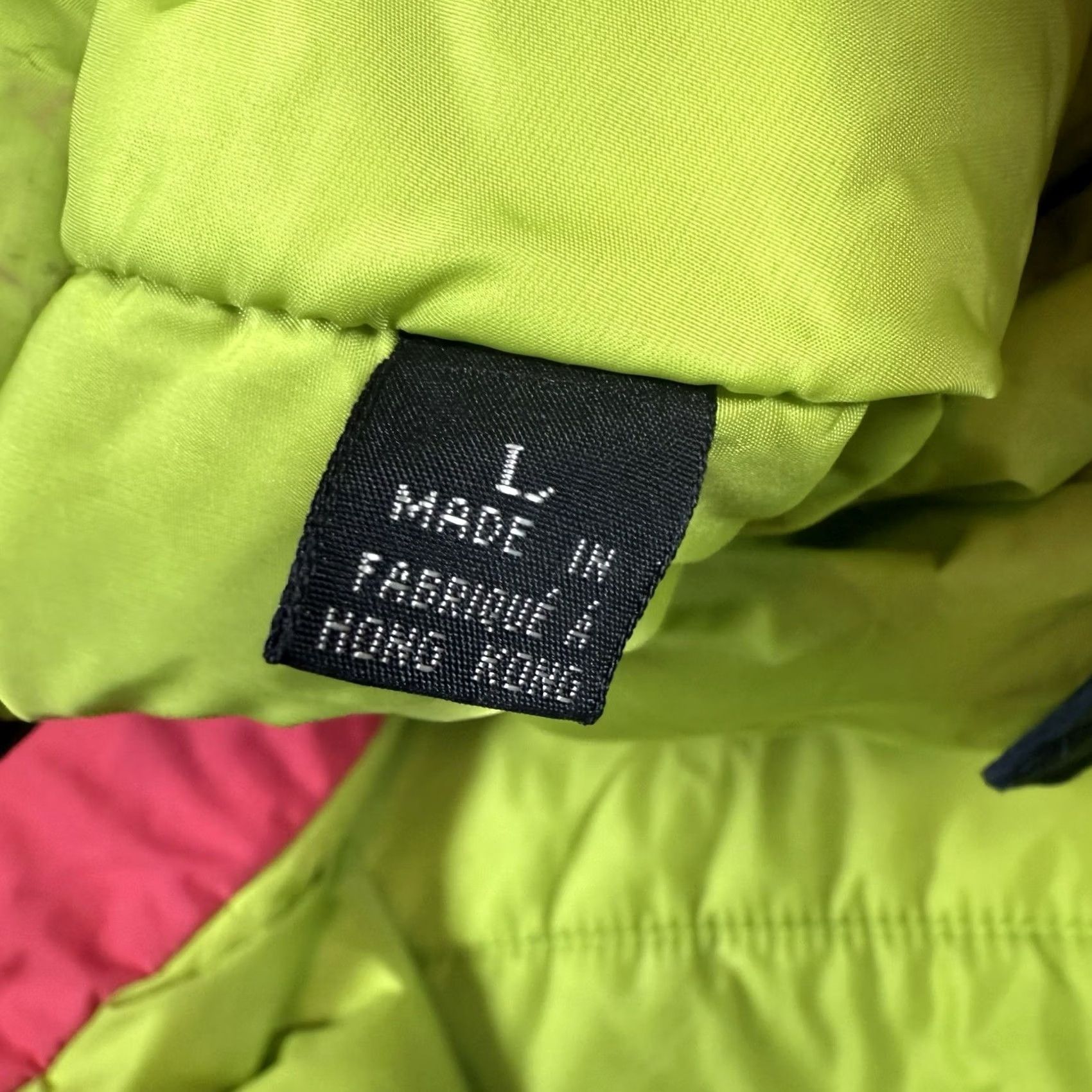 Patagonia VINTAGE Patagonia Jacket Mens L Pink Green Rain Coat Bright Rare Snow Weather Size US L / EU 52-54 / 3 - 3 Thumbnail