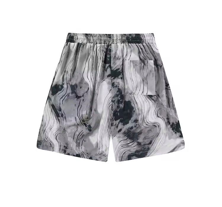 Other Tie Dye Style Retro Loose Wide Leg Straight Summer Shorts Size US 36 / EU 52 - 2 Thumbnail