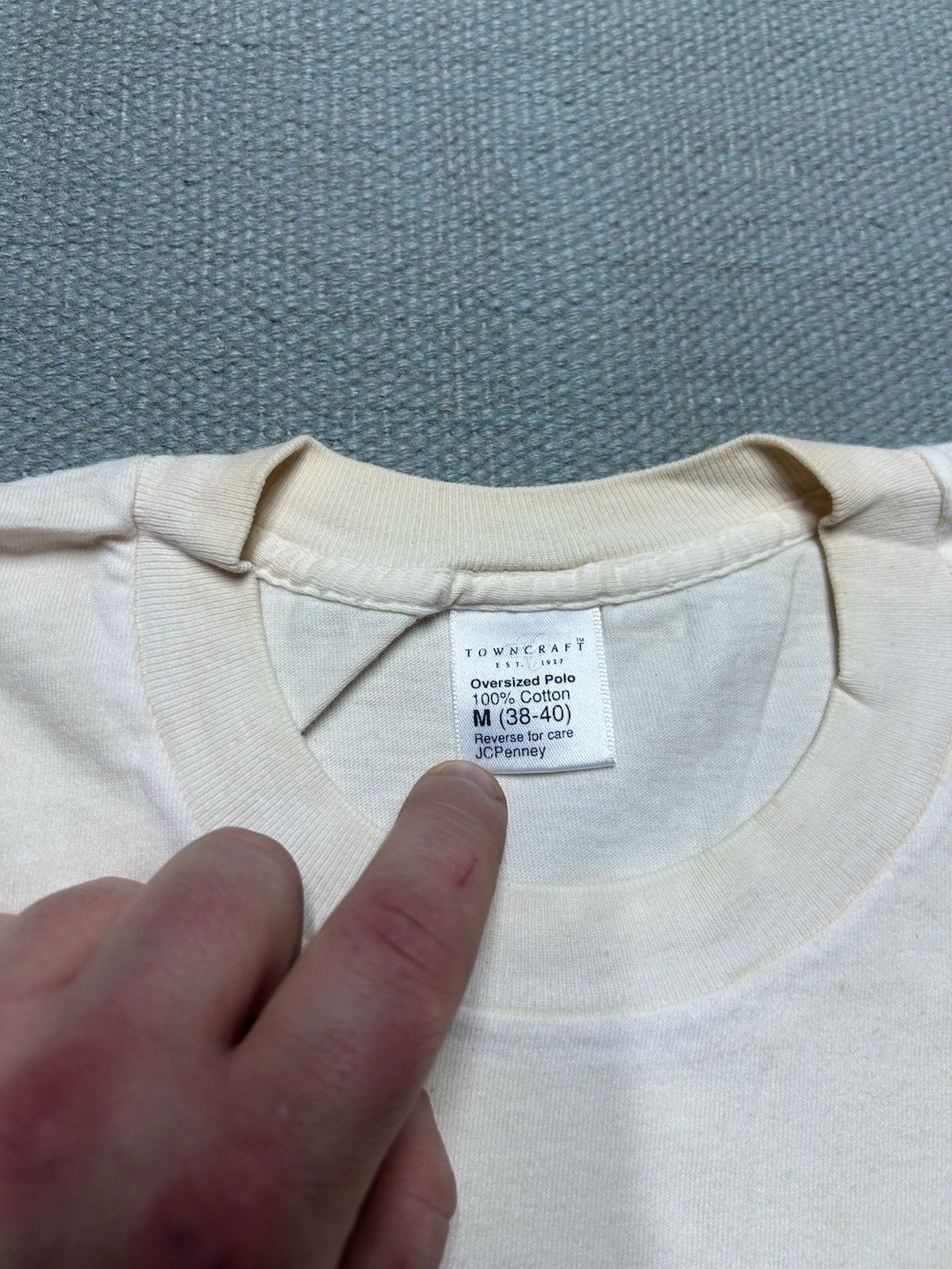 Vintage Vintage 80s pocket t shirt blank white towncraft cotton M Size US M / EU 48-50 / 2 - 5 Thumbnail