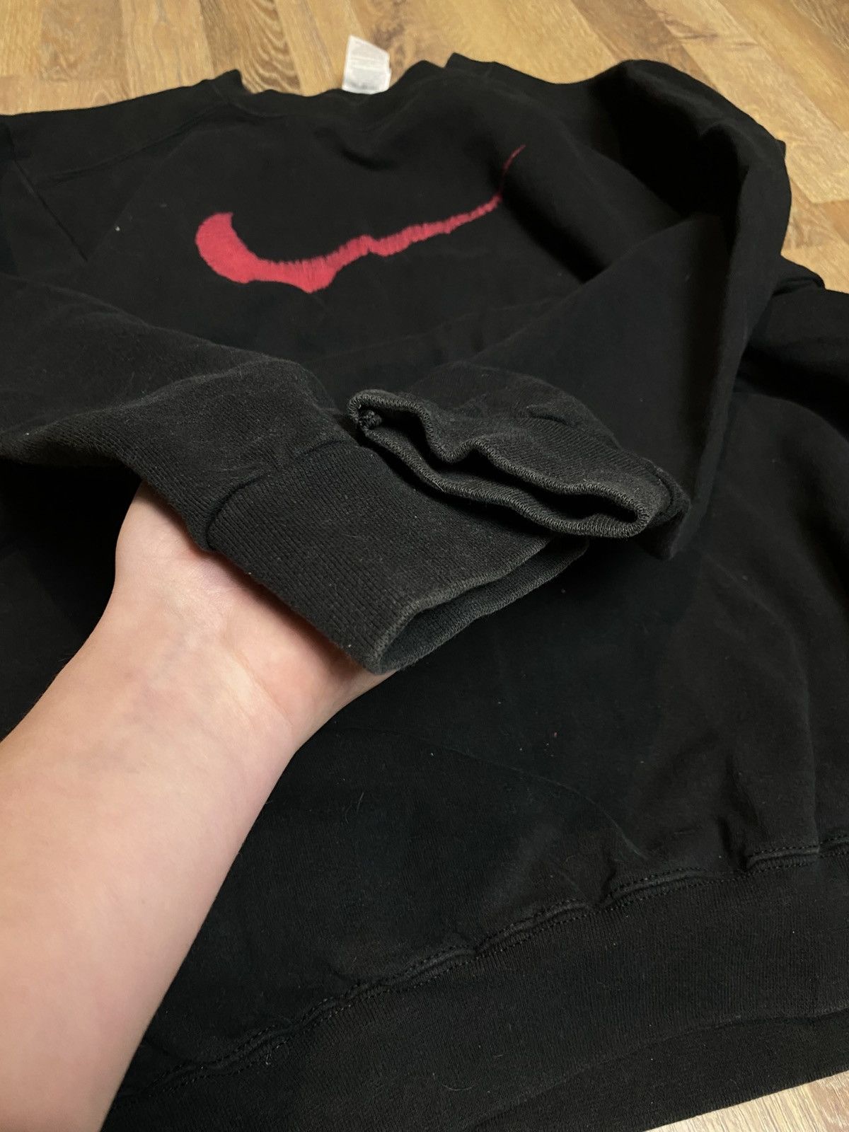 Nike × Vintage 80s Nike Vintage Sweatshirt Center Logo Y2K 90s Rare Size US XL / EU 56 / 4 - 4 Thumbnail