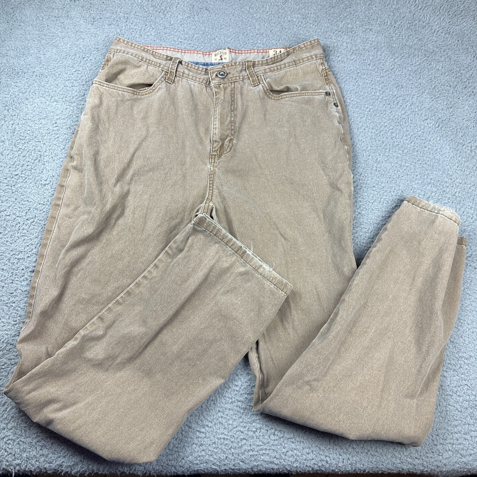Redhead Red Head Band Co Adult Flat Front Casual Chino Pants Size US 34 / EU 50 - 2 Thumbnail