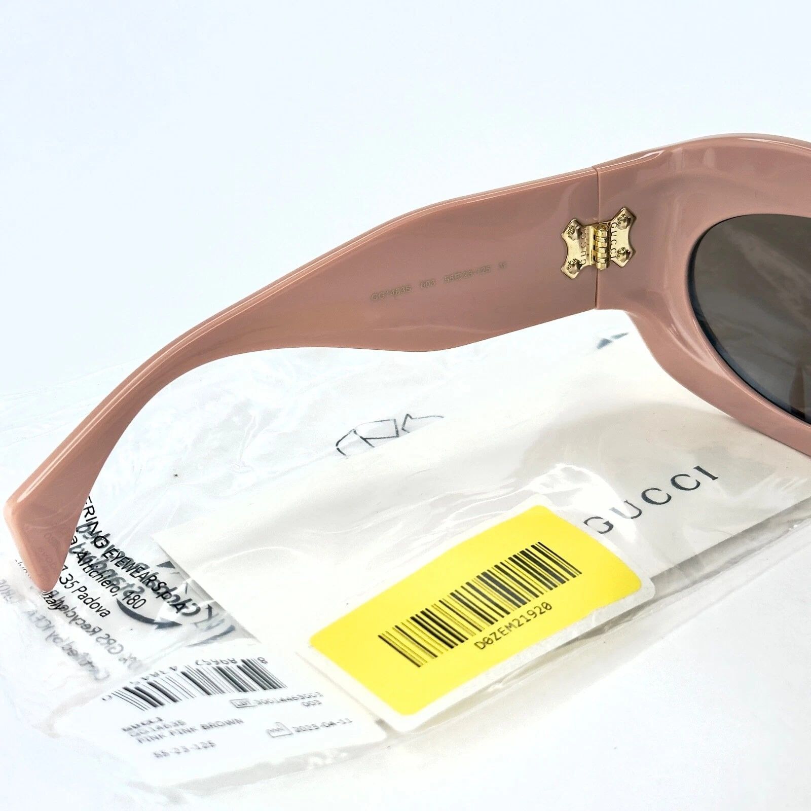 Gucci GUCCI 1463 Nude Pink Bold Oversized Gg1463S 003 Sunglasses Size ONE SIZE - 2 Thumbnail