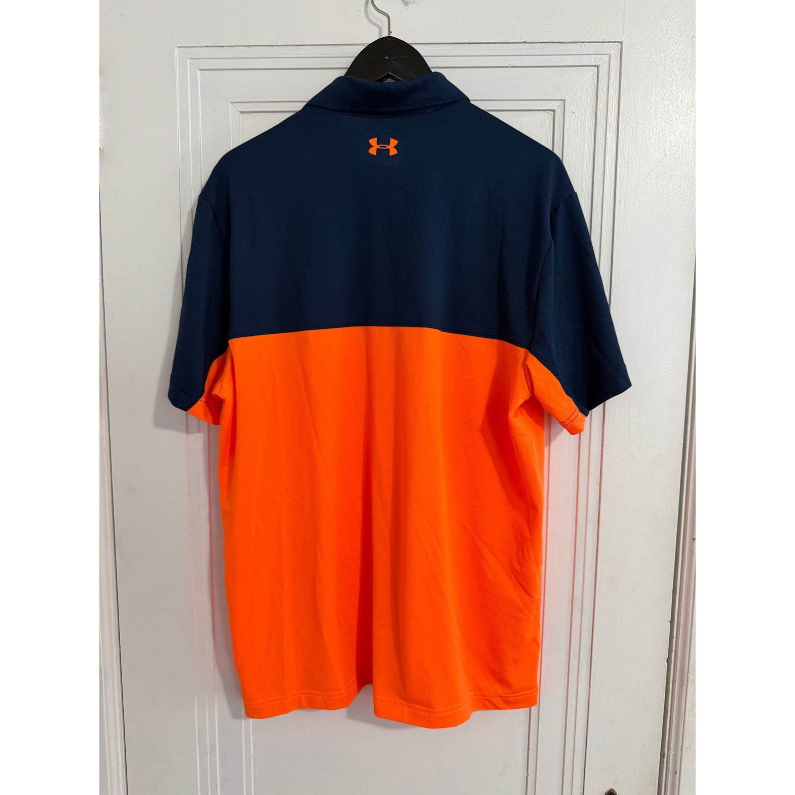 Under Armour Under Armour Blue and Orange Golf Polo Size Large Size US L / EU 52-54 / 3 - 4 Thumbnail
