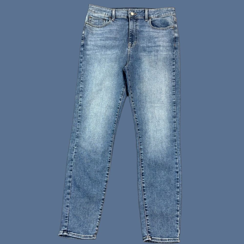 Vintage Modern American Jeans Women’s 31 Casper Blue High Rise Soho Crop Stretch USA Jeans Women Size 24" / US 00 / IT 34 - 1 Thumbnail