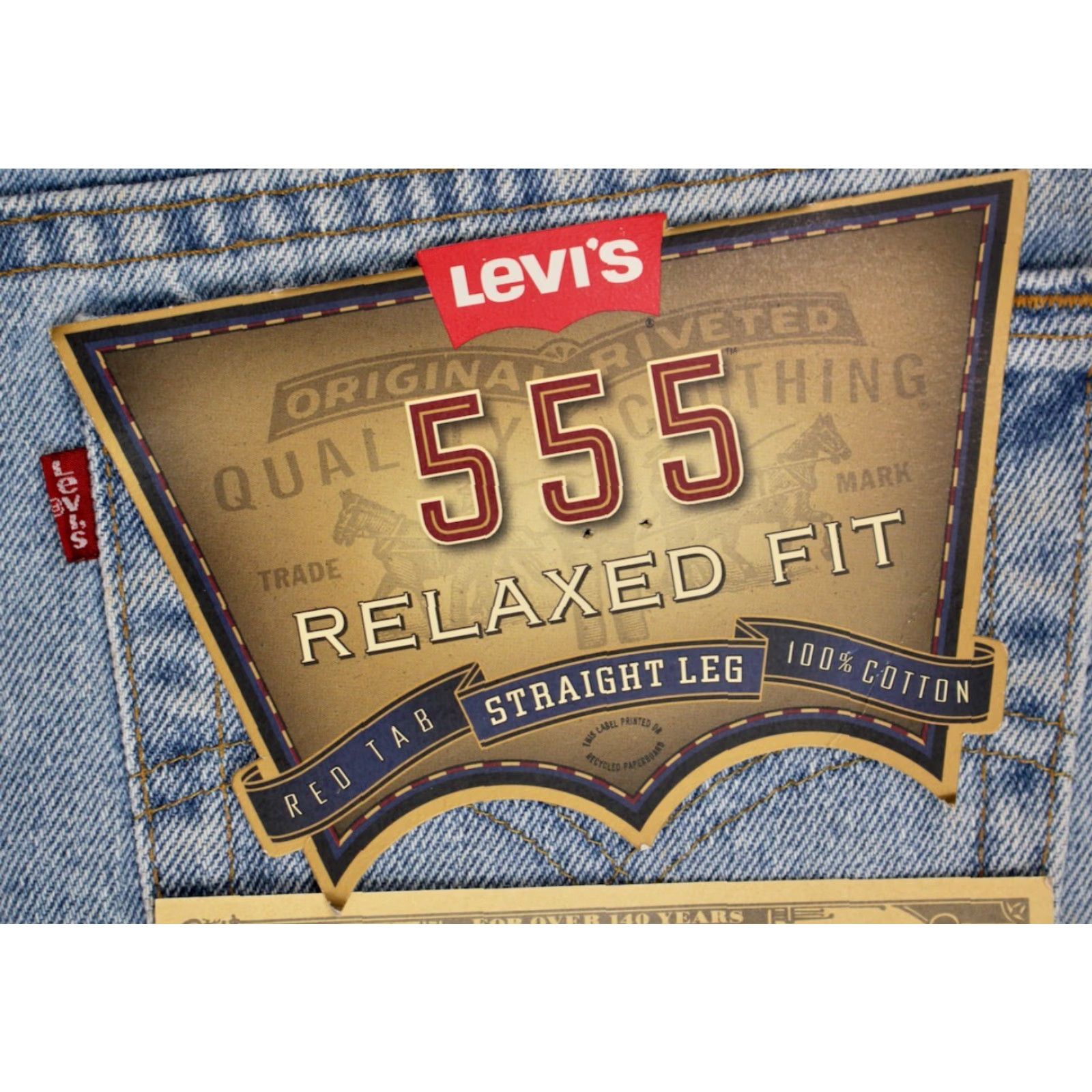 Levi's VINTAGE Levi's 555 Jeans Shirt Size US 30 / EU 46 - 6 Thumbnail