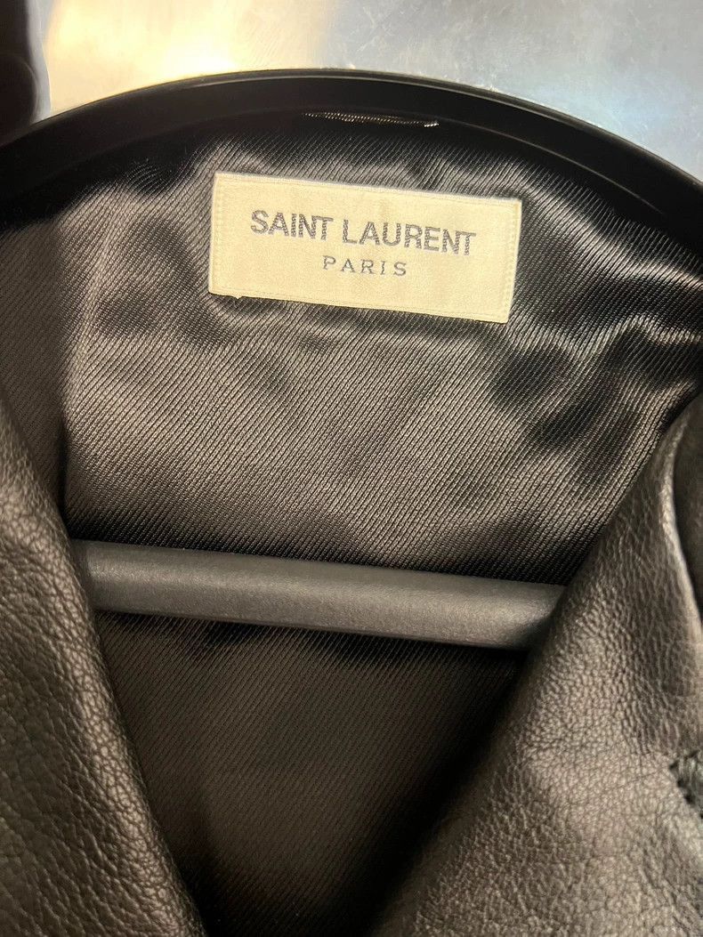 Saint Laurent Paris Saint Laurent SLP Leather Moto Jacket- Size US L / EU 52-54 / 3 - 3 Thumbnail