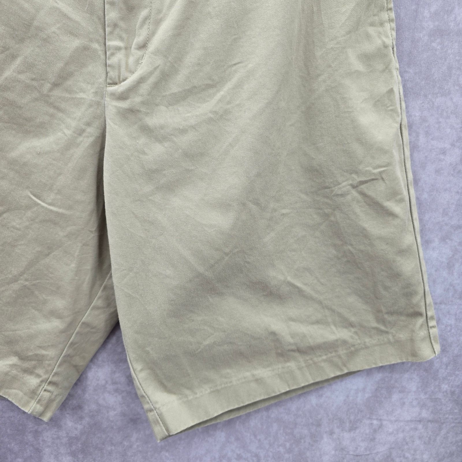 Other Real Comfort Tan Flat Front Bermuda Cotton Shorts Plus 14 Size 36" / US 14 / IT 50 - 5 Thumbnail