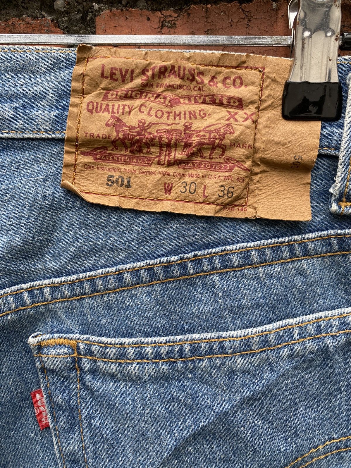 Levi's Vintage Clothing W29x32.5 vintage levi's 501 made in USA 90s Size US 29 - 6 Thumbnail