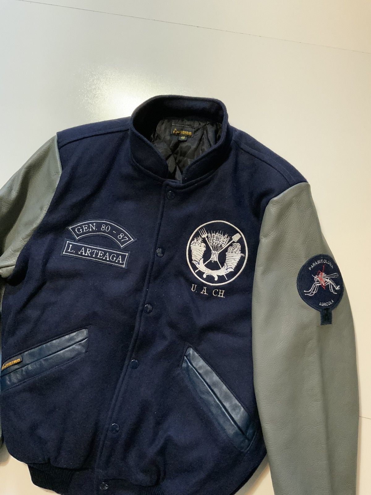 Vintage College Chapingo Agricultural Parasitology Letterman Jacket Size US S / EU 44-46 / 1 - 3 Thumbnail