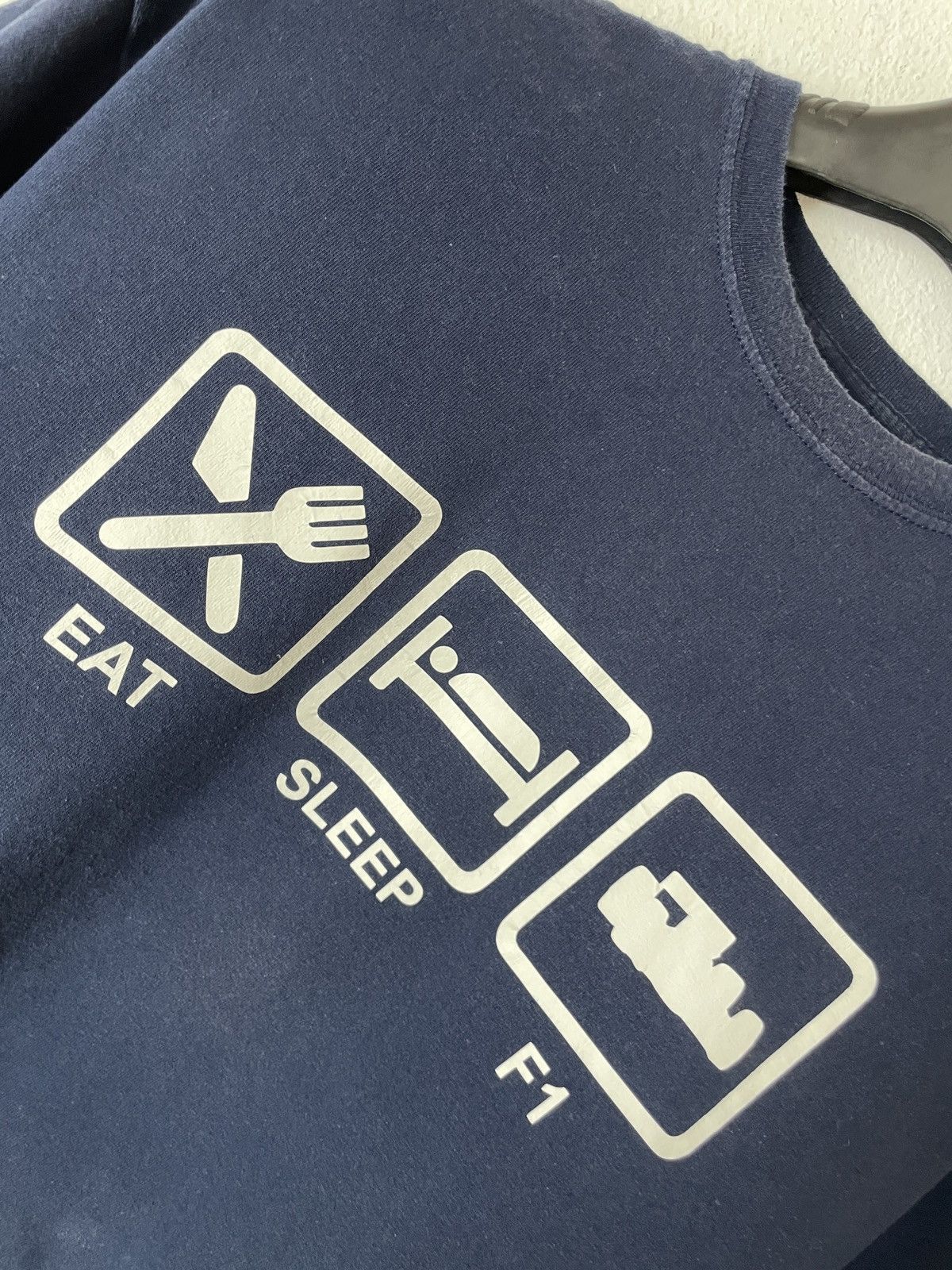 Gildan Vintage Humor y2K Adult Eat Sleep F1 Tee Shirt Size US XL / EU 56 / 4 - 3 Thumbnail
