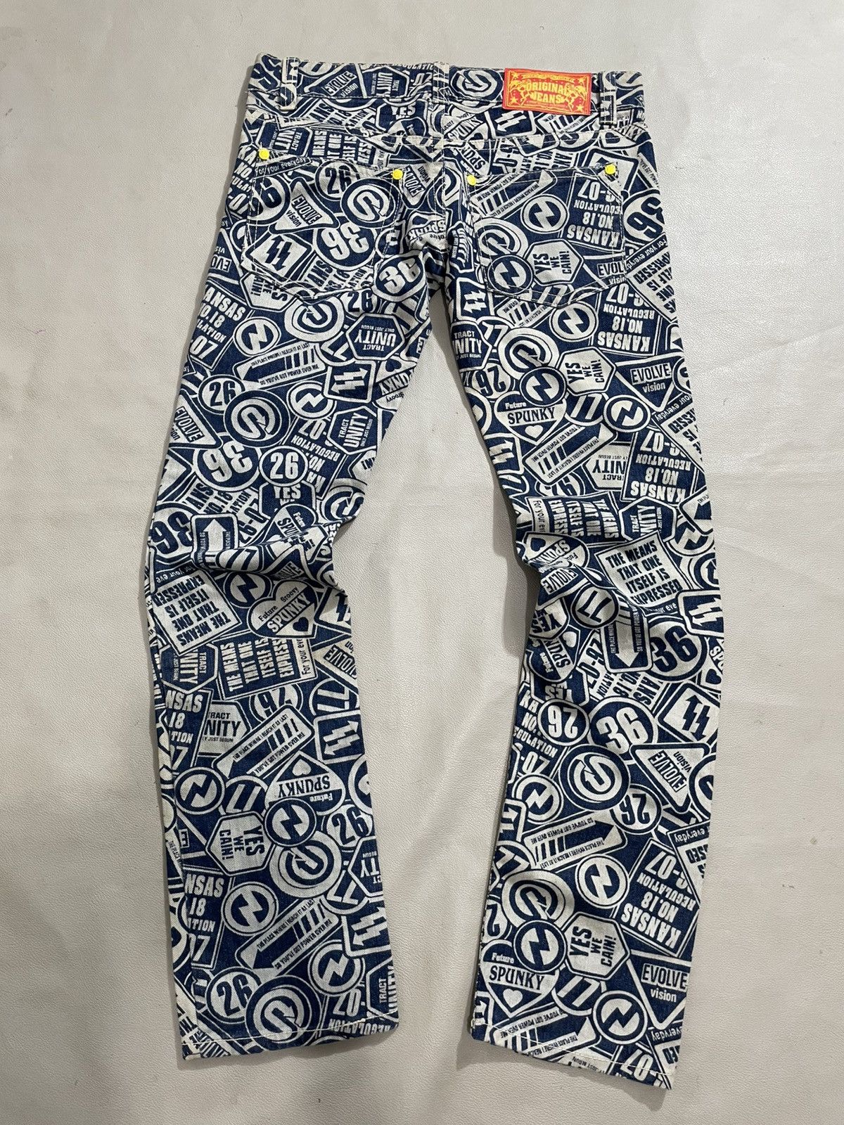 Hysteric Glamour Statement spell out printed Jeans hysteric style Size US 32 / EU 48 - 3 Thumbnail
