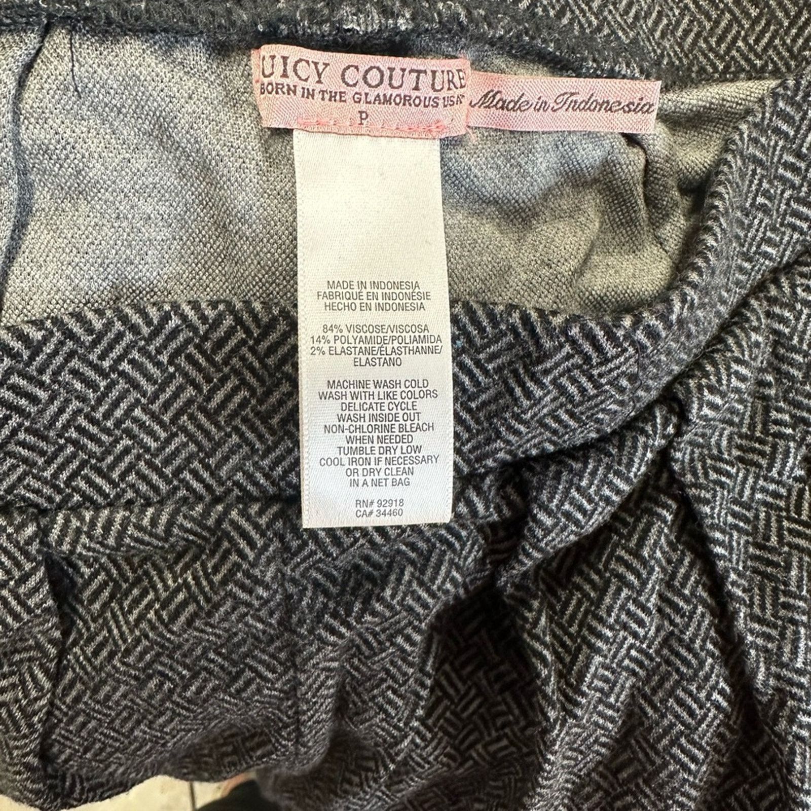 Juicy Couture Juicy Couture Jaquard Herringbone Pants Size 28" / US 6 / IT 42 - 3 Thumbnail