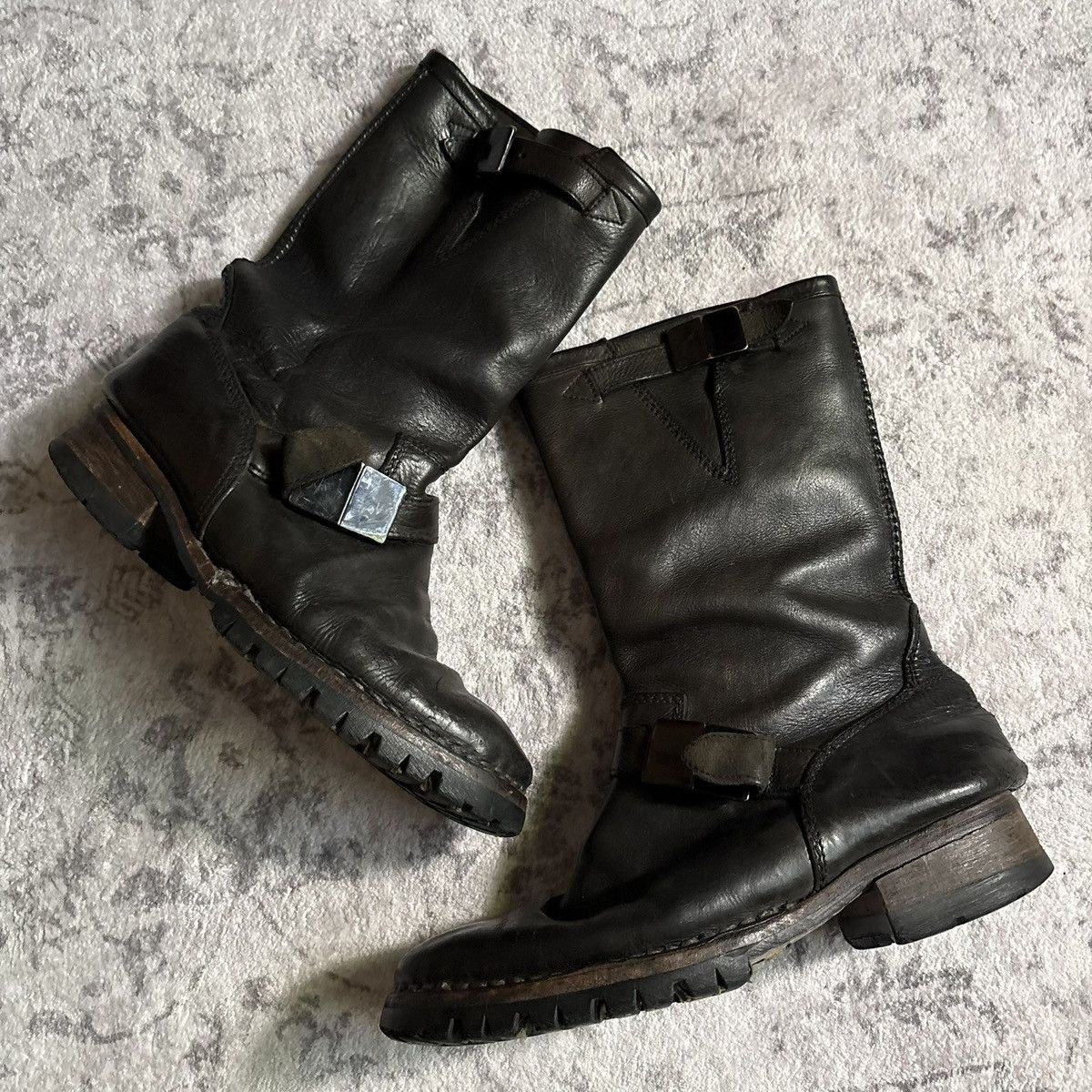 Incarnation Incarnation Guidi Horse Leather Buckled Engineer Boots | 44 Size US 11 / EU 44 - 9 Thumbnail