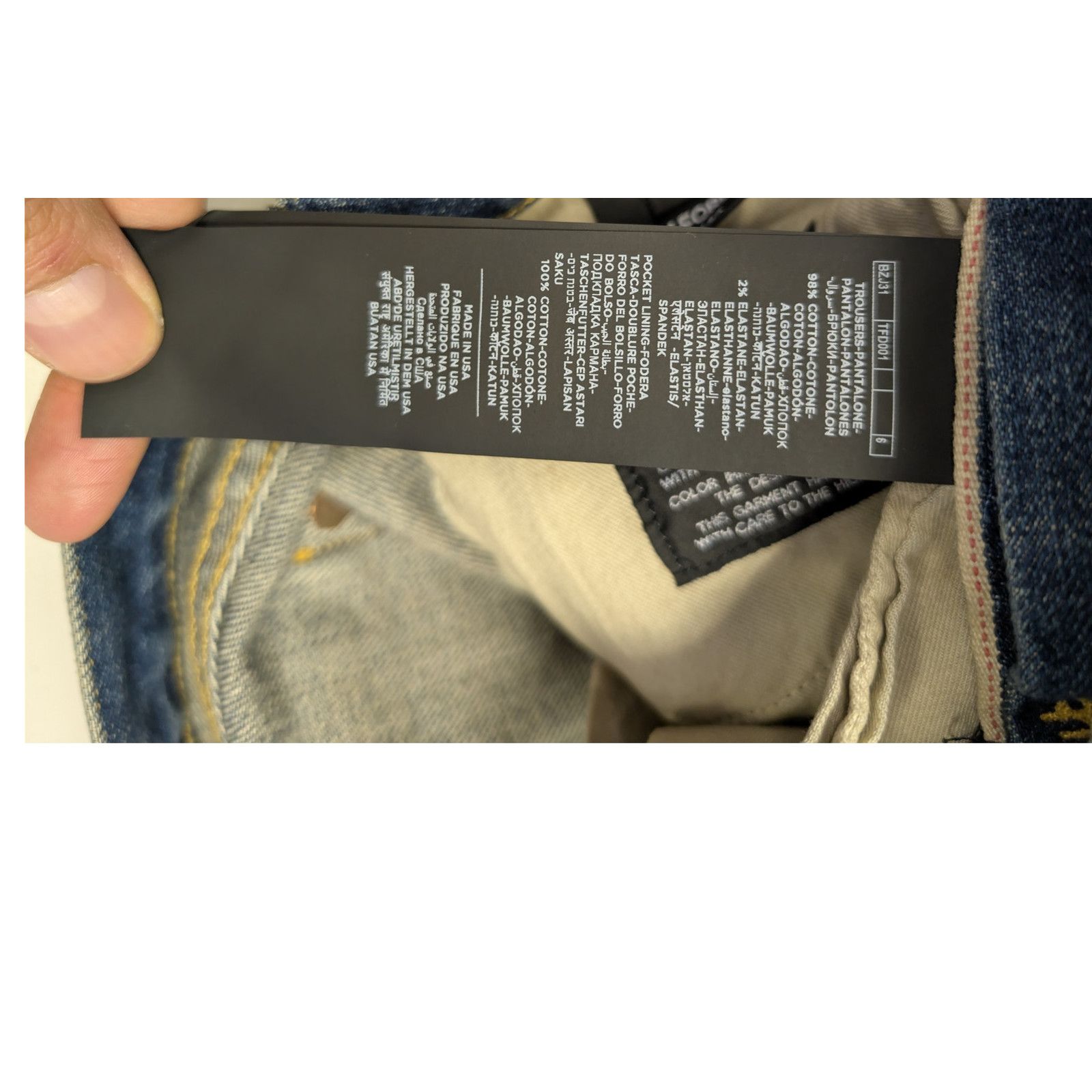 Tom Ford o1rshd1 Q:2 / Slim Denim Jeans in DK Indigo Size US 31 - 15 Thumbnail