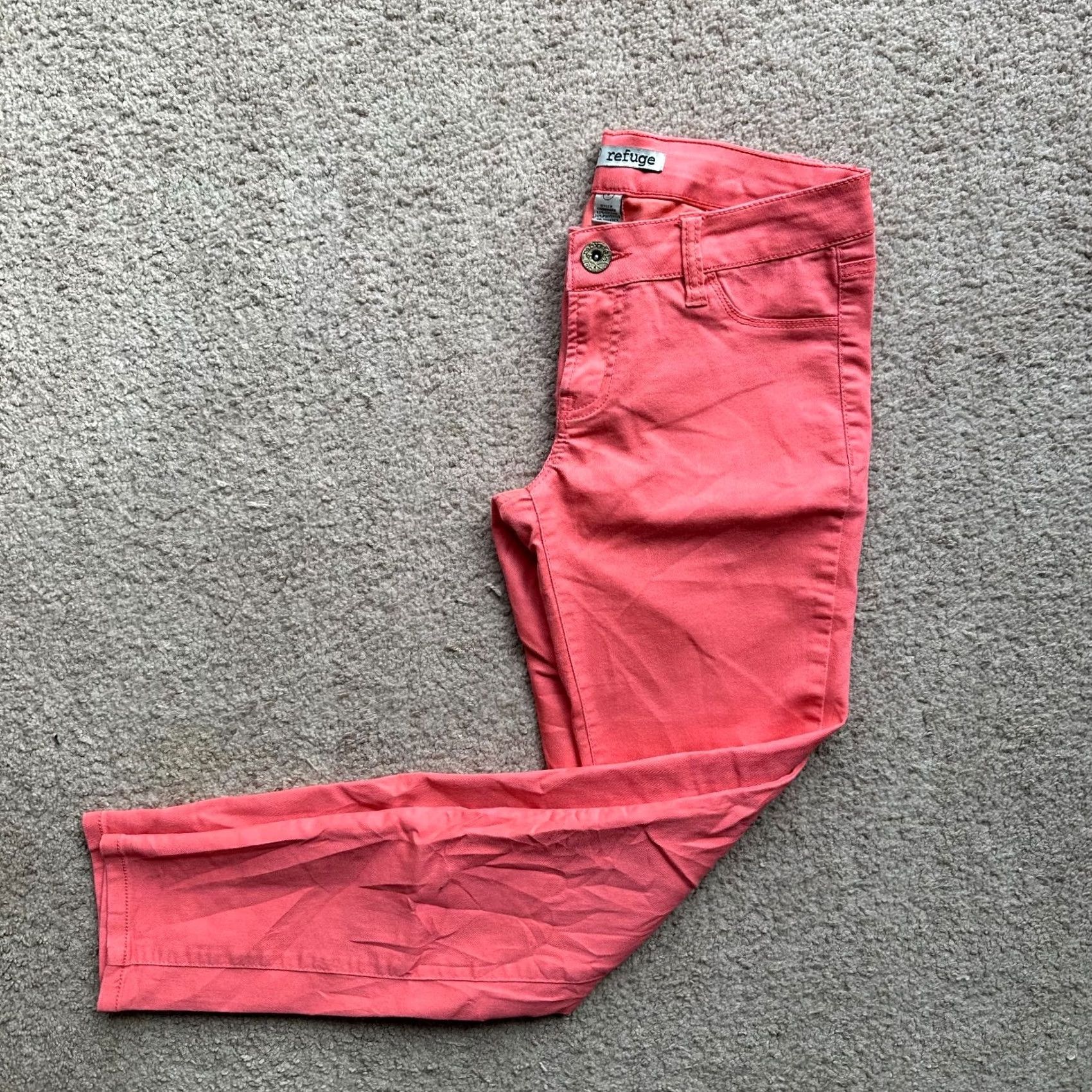 Pinko Refuge Jeans Womens 4 Pink Mid Rise Jegging Tapered Leg Size 27" / US 4 / IT 40 - 2 Thumbnail