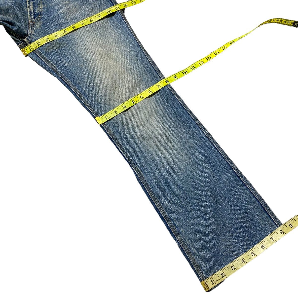 Nicole Club NCFM Denim Twin Flap Snake Patern Flare Jeans Size US 28 / EU 44 - 21 Thumbnail