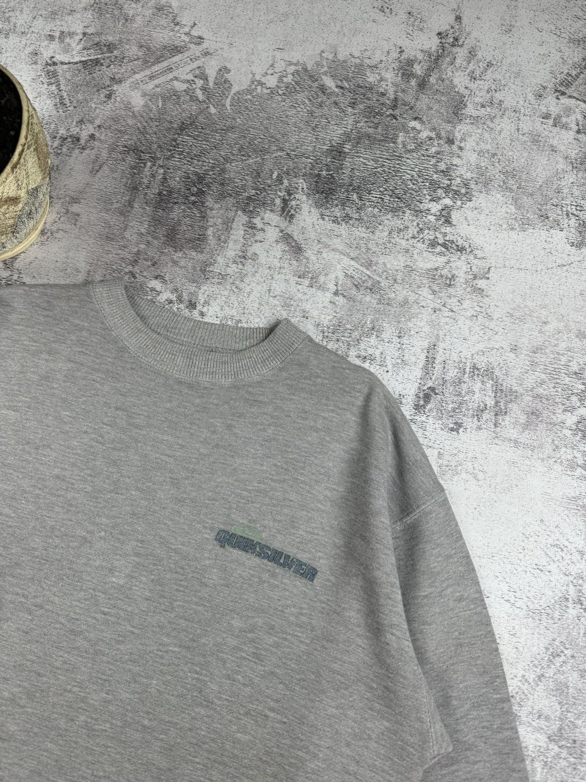 Quiksilver Quicksilver Vintage 90S-00S Big Logo Basic Gray Sweatshirt Size US M / EU 48-50 / 2 - 12 Thumbnail