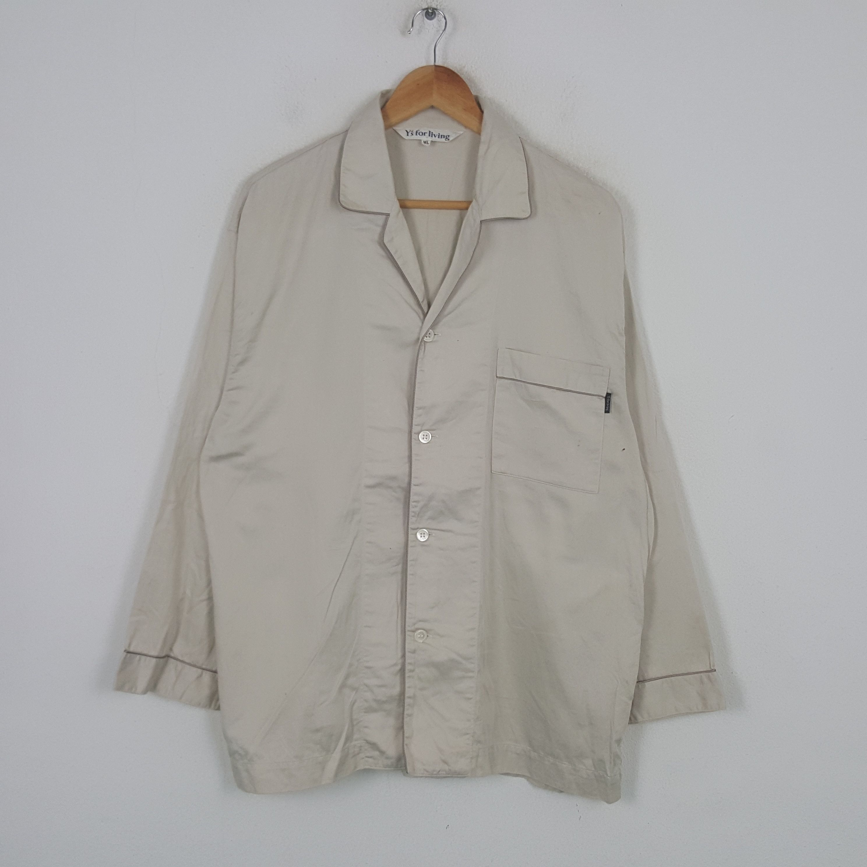 Yohji Yamamoto Vintage Y's For Living Yohji Yamamoto Pyjamas Shirt C294N76 Size US XL / EU 56 / 4 - 1 Thumbnail