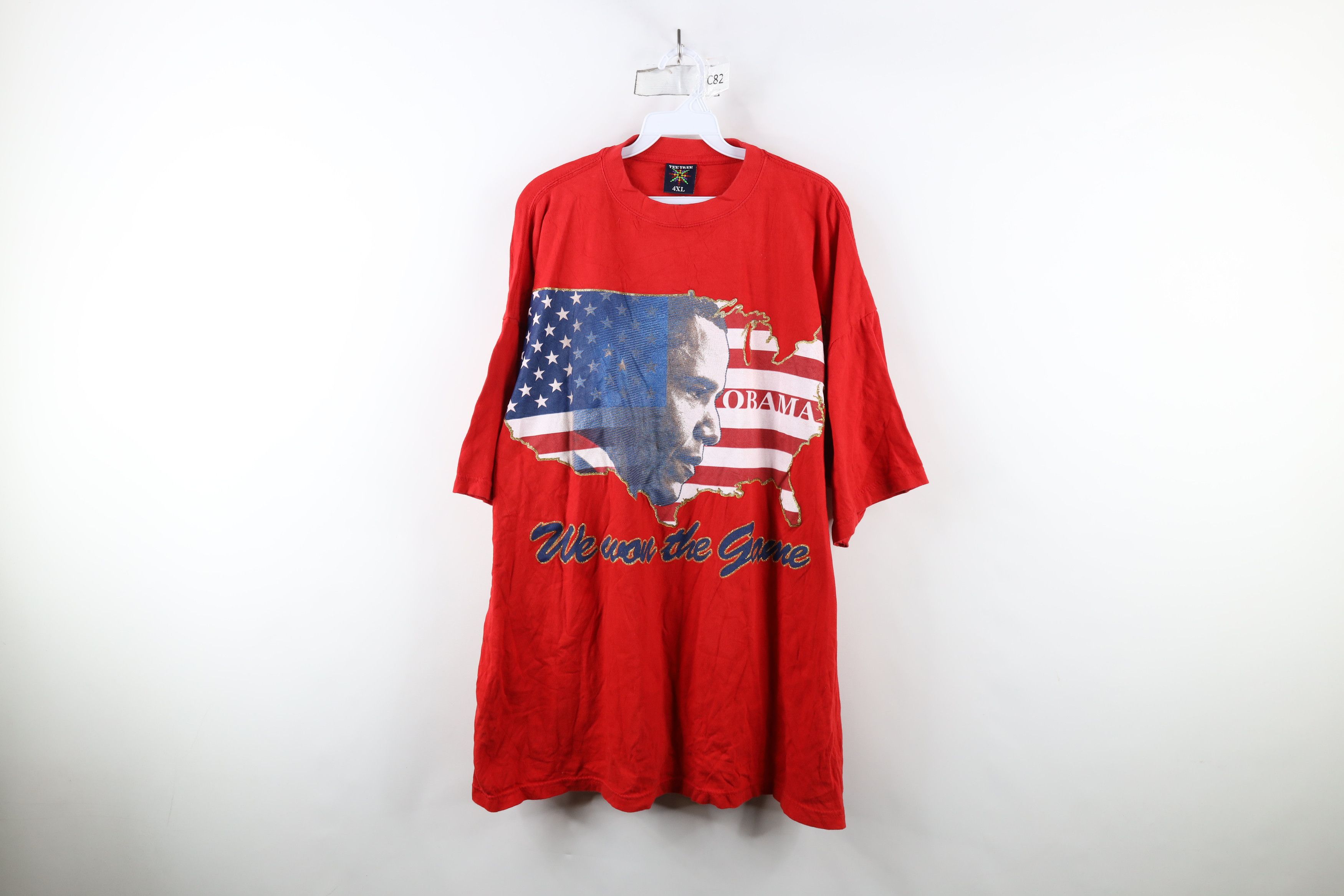 Vintage Vintage Y2K President Barack Obama We Won The Game T-Shirt Size US XXL / EU 58 / 5 - 1 Thumbnail