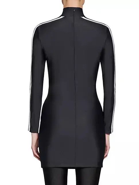 Adidas × Balenciaga o1w1db10824 Long Sleeve Mini Dress in Black/White Size M / US 6-8 / IT 42-44 - 4 Thumbnail