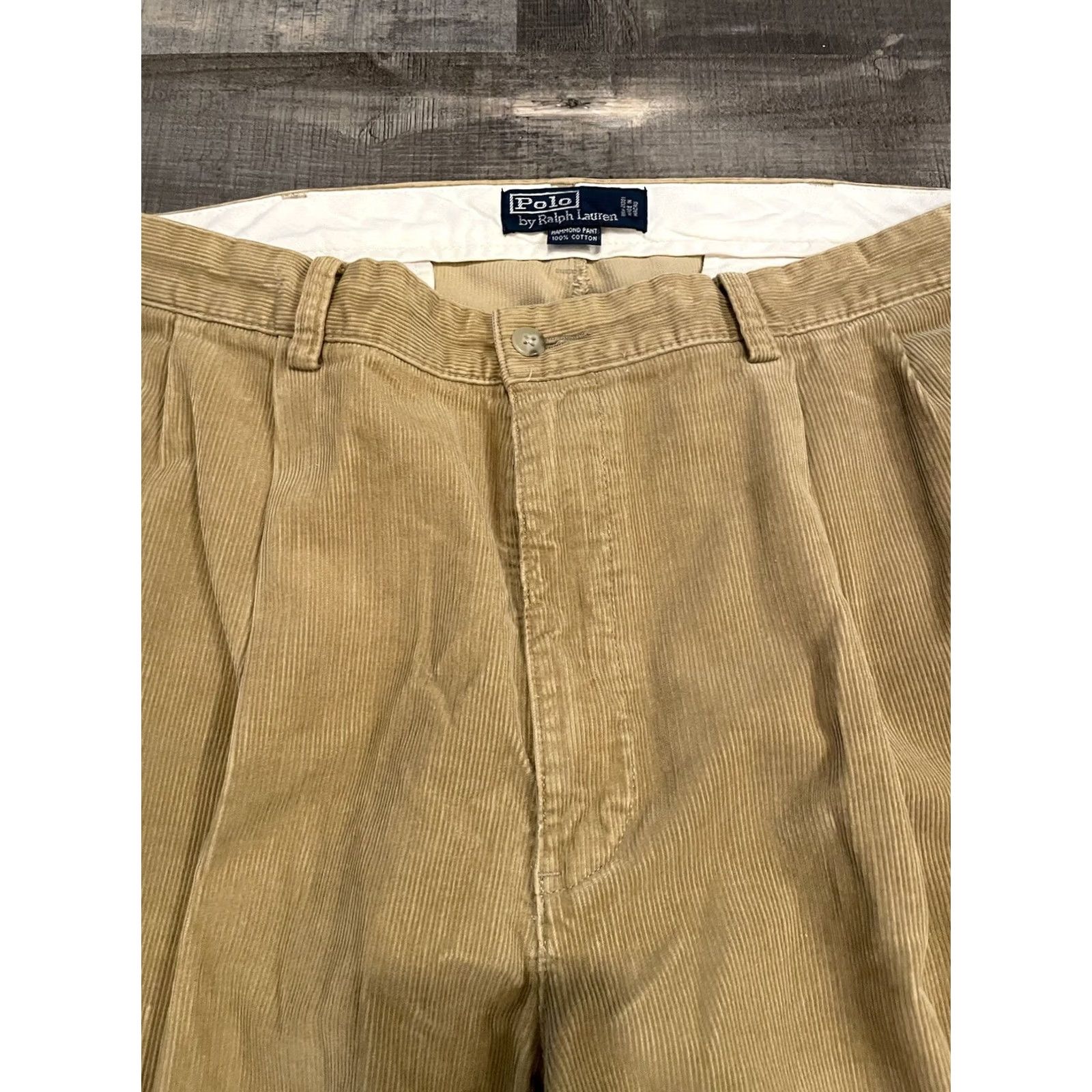 Polo Ralph Lauren Polo Ralph Lauren Mens Corduroy Pleated Pants - 36x30 Hammond Size US M / EU 48-50 / 2 - 4 Thumbnail
