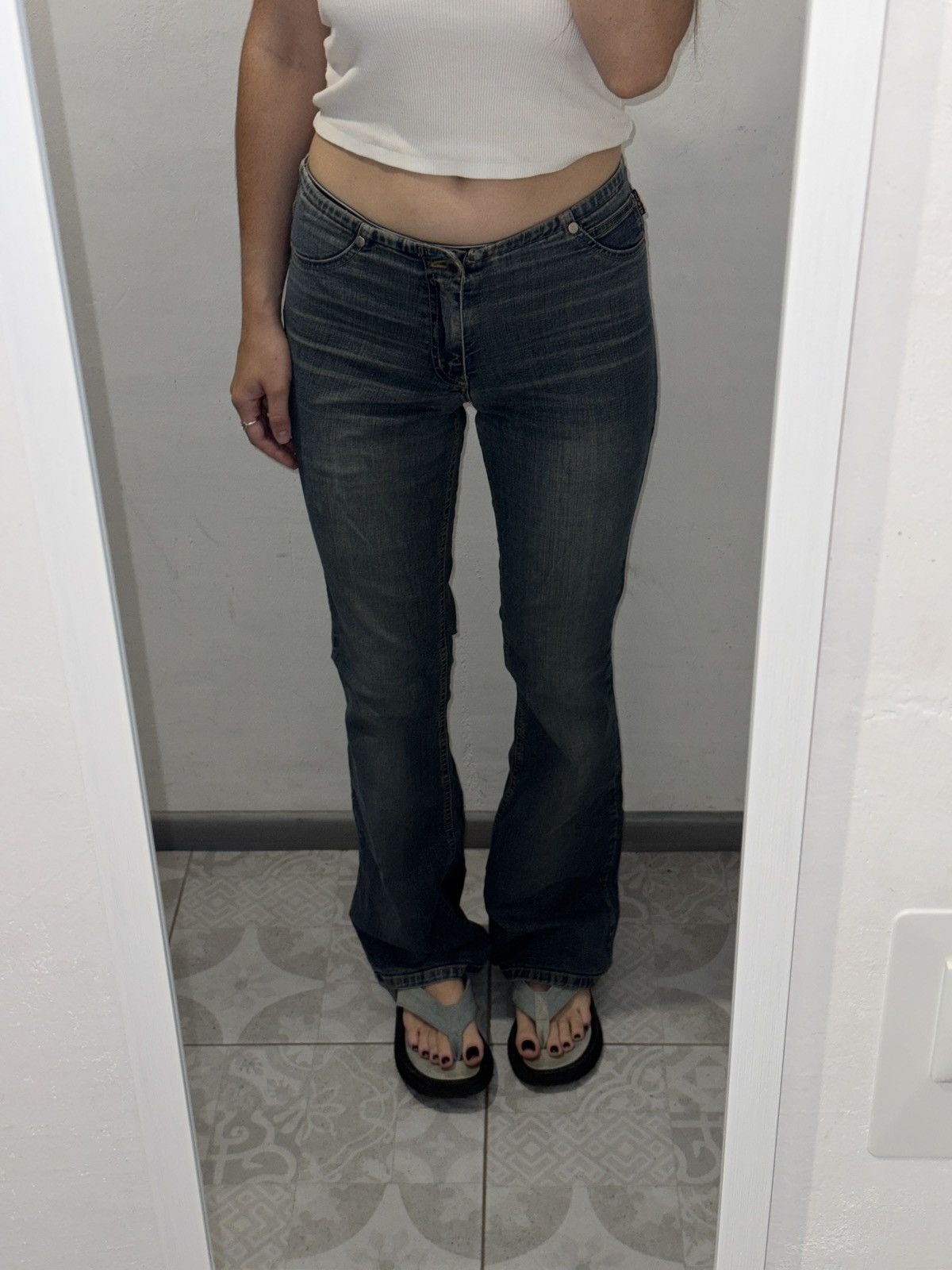 Vintage VINTAGE WASHED DENIM STYLE 2000s OPIUM PANTS Size 27" / US 4 / IT 40 - 8 Thumbnail