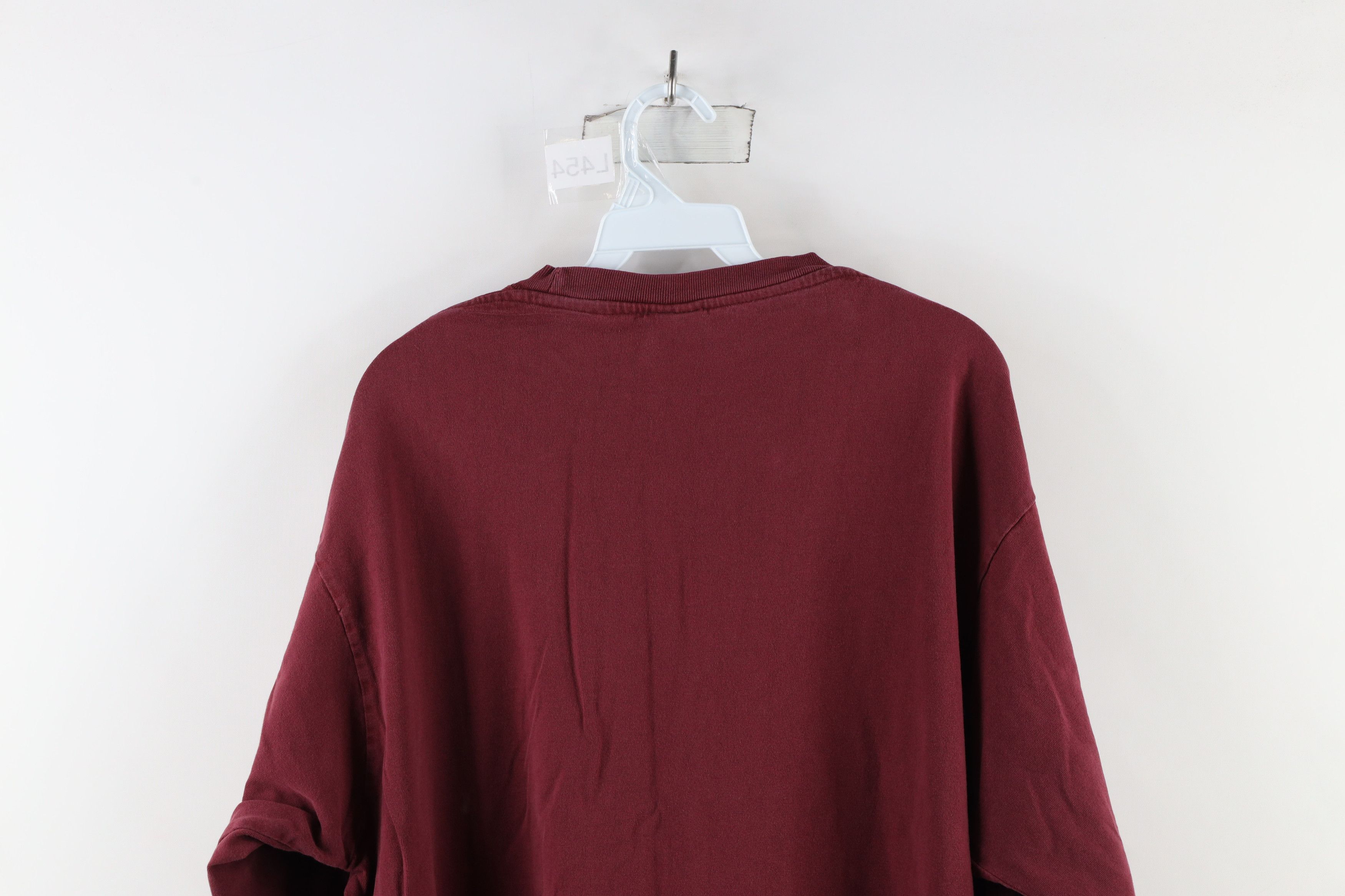 Vintage Vintage 90s Streetwear Blank Heavyweight Long Sleeve T-Shirt Size US XL / EU 56 / 4 - 11 Thumbnail