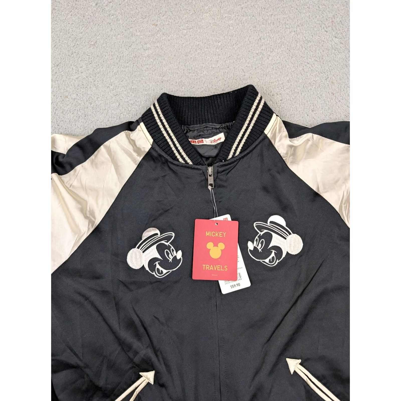 Uniqlo Uniqlo Disney Womens Medium Bomber Jacket Black Polyester Sleeve Lining Size M / US 6-8 / IT 42-44 - 5 Thumbnail
