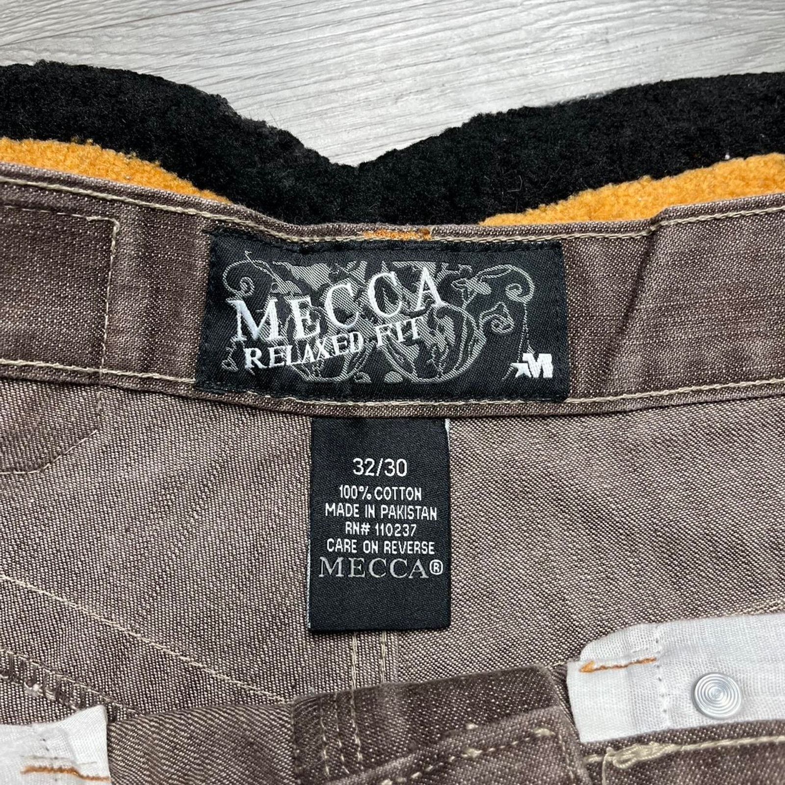 Mecca × Vintage Vintage Y2K Mecca Wide Leg Relaxed Fit Denim Jeans 32x27 Size US 32 / EU 48 - 3 Thumbnail