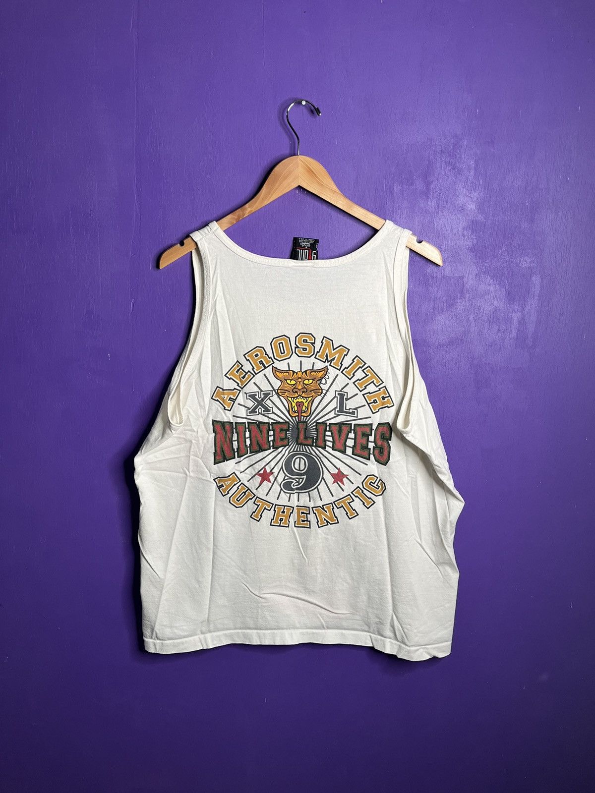 Band Tees × Vintage Vintage 1997 Aerosmith nine lives tour tank top Size US XL / EU 56 / 4 - 2 Thumbnail