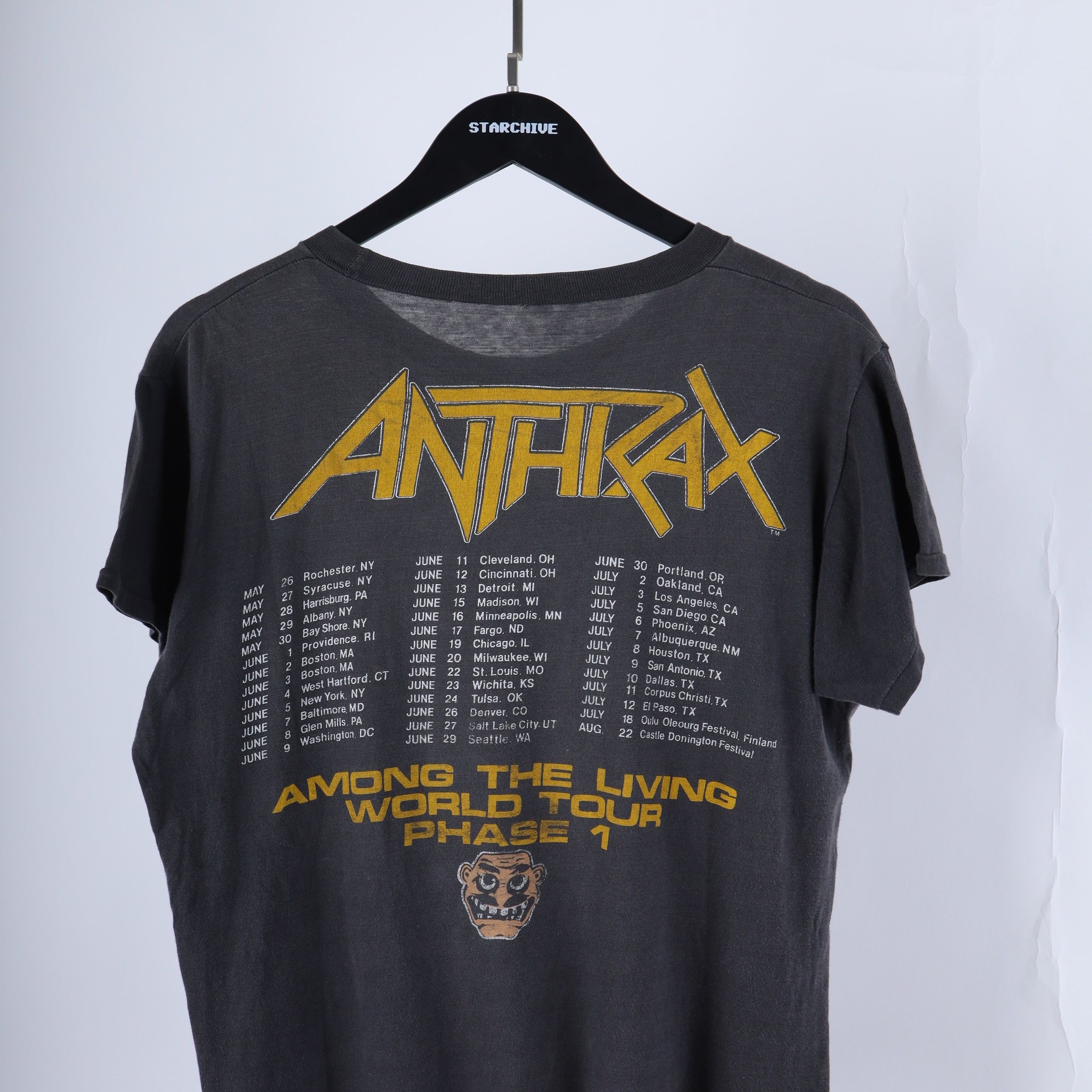 Vintage VINTAGE ANTHIRAX TEE Size US M / EU 48-50 / 2 - 7 Thumbnail
