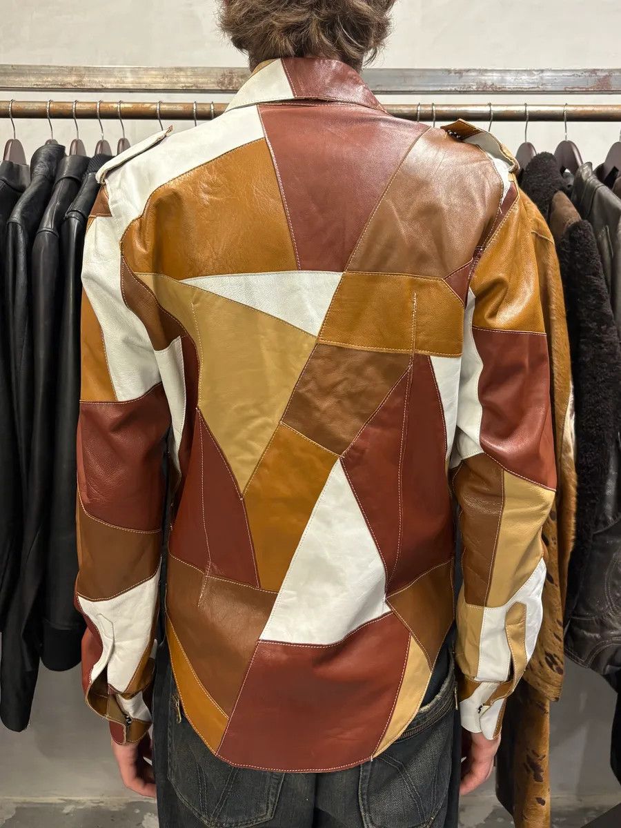 Dolce & Gabbana SS2001 Dolce & Gabbana Patchwork Leather Shirt Jacket Size US M / EU 48-50 / 2 - 4 Thumbnail