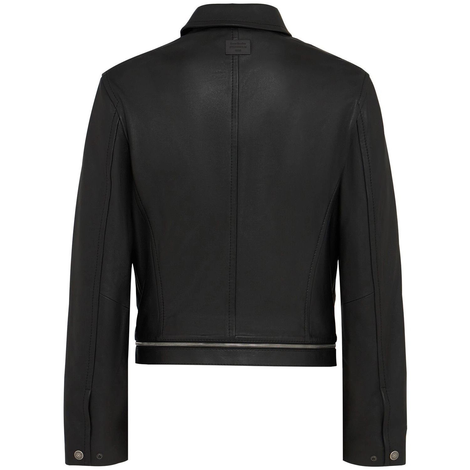 Acne Studios ACNE STUDIOS Black Leather Zip Jacket New & Authentic (Men's Size US L / EU 52-54 / 3 - 2 Thumbnail