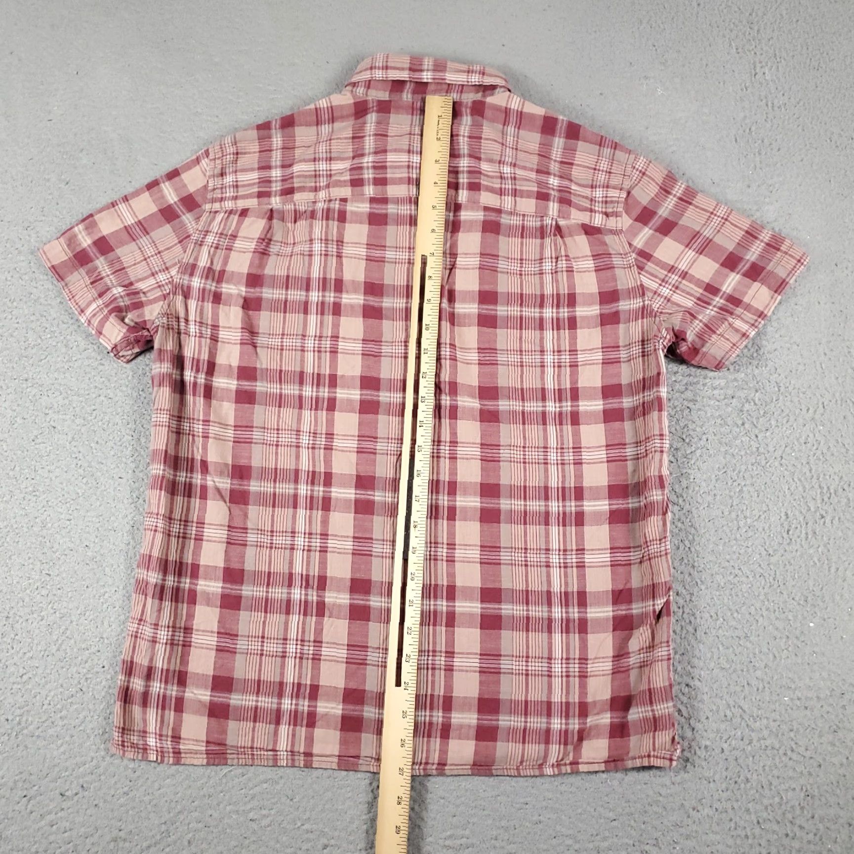 American Eagle Outfitters American Eagle Outfitters Shirt Men Adult Medium Red Plaid Short Sleeve Button-Up Cotton Casual Classic Preppy Mens Size US M / EU 48-50 / 2 - 3 Thumbnail