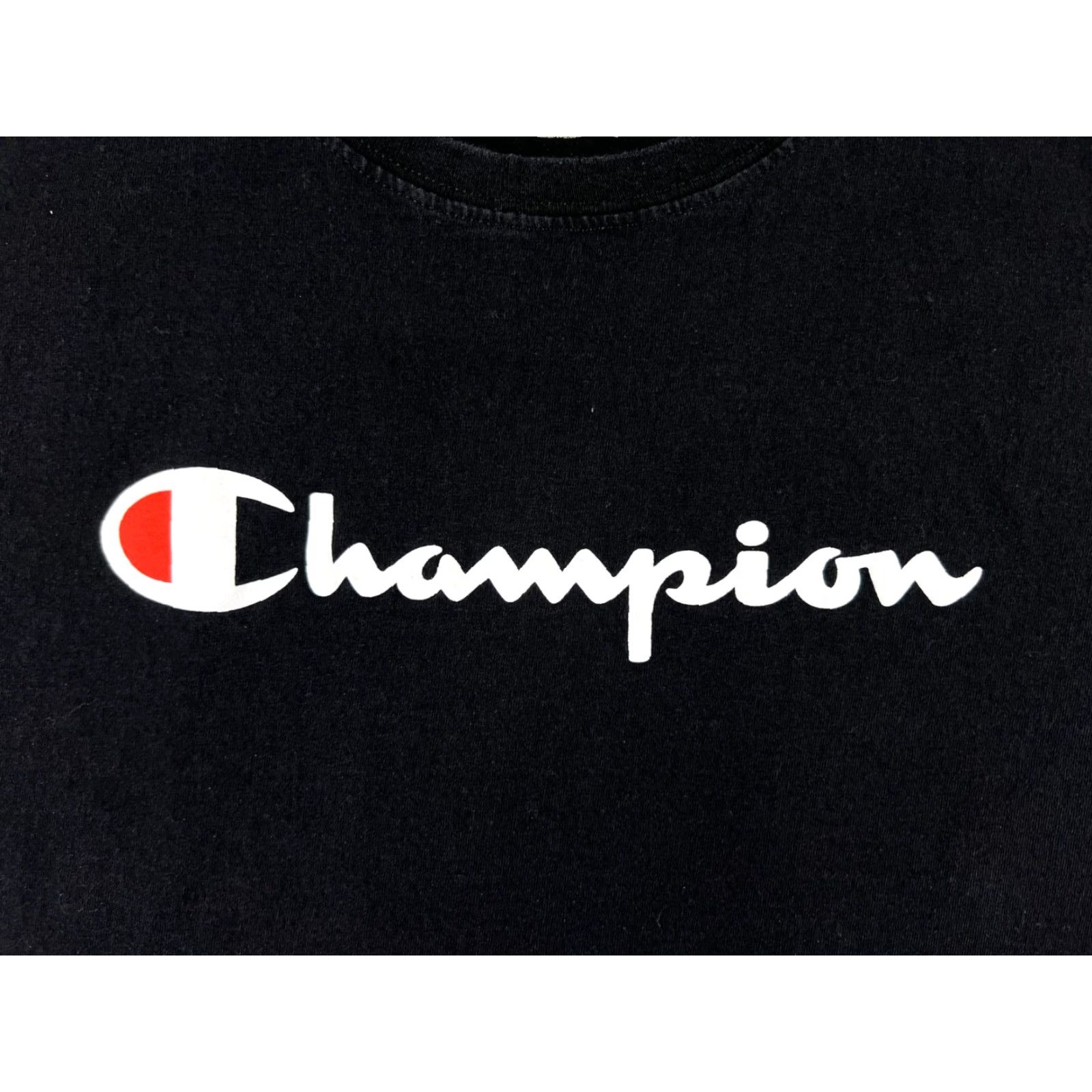 Champion Champion Shirt Men XL Black Logo Short Sleeve Crew Neck Cotton Size US XL / EU 56 / 4 - 3 Thumbnail