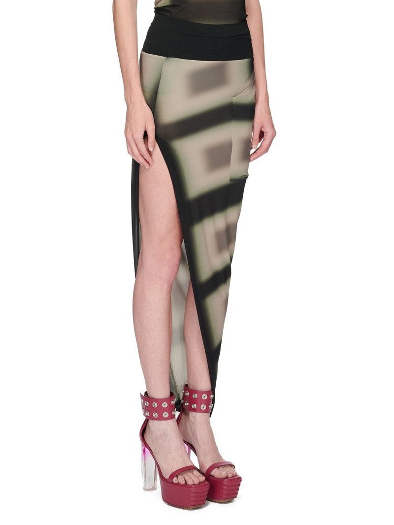 Rick Owens o1y0126 Maxi Skirt in Multicolor Size 27" / US 4 / IT 40 - 2 Thumbnail
