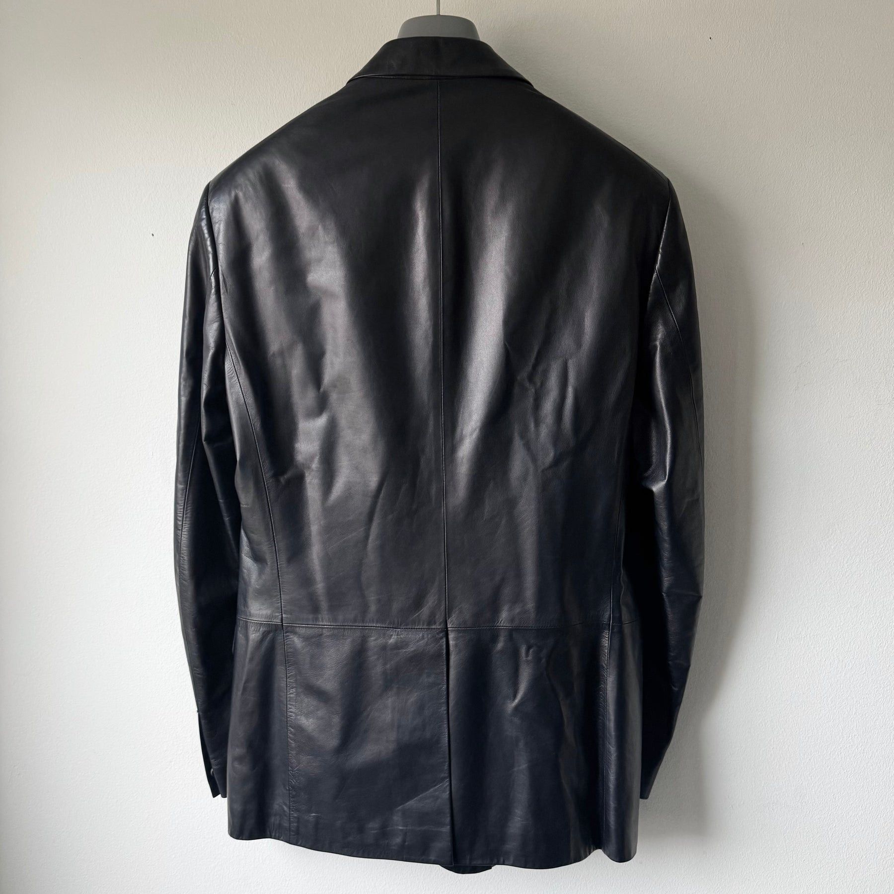 Jil Sander raf simons era lamb leather blazer jacket Size US M / EU 48-50 / 2 - 2 Thumbnail