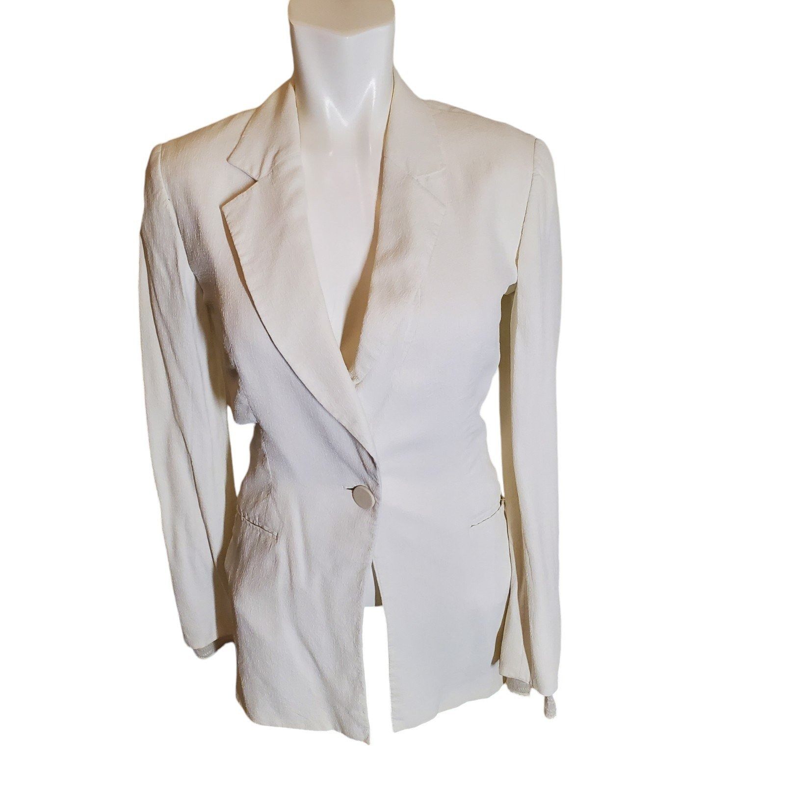 Gianfranco Ferre Gianfranco Ferre Vintage Women's Blazer Jacket Crepe Feminin Size XS / US 0-2 / IT 36-38 - 1 Thumbnail