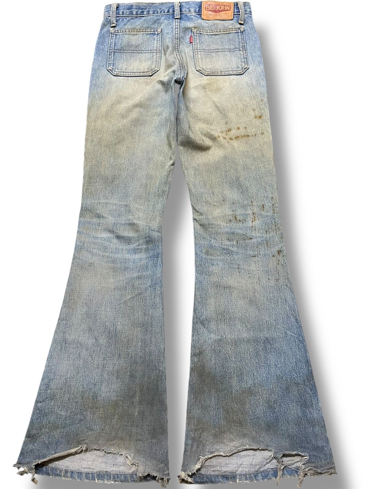 Big John Vintage Big John Flare Bell Bottom Mudwash Distressed Denim Size US 28 / EU 44 - 6 Thumbnail