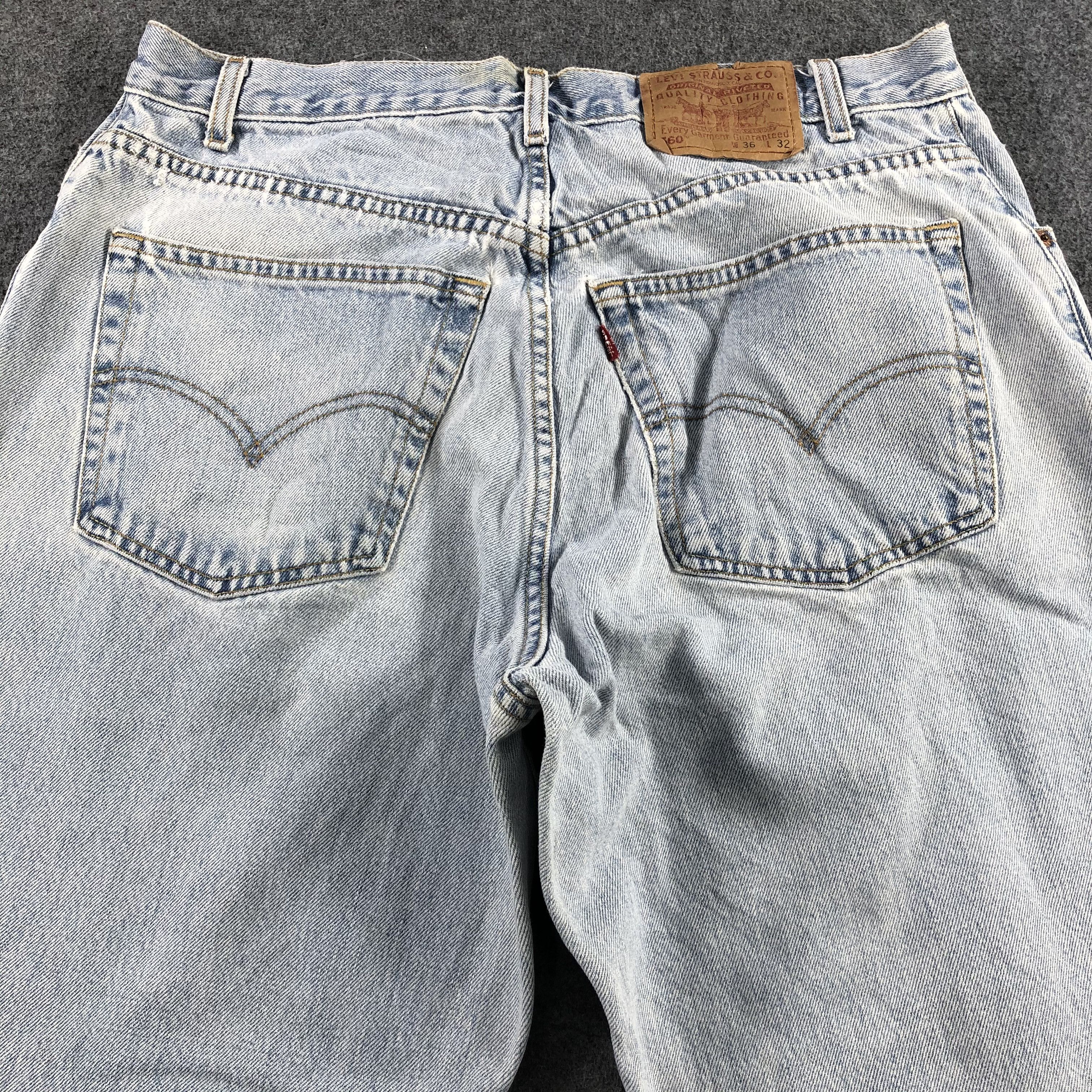Levi's 90s Vintage Light Wash Levis 560 Jeans-J2334 Size US 34 / EU 50 - 4 Thumbnail