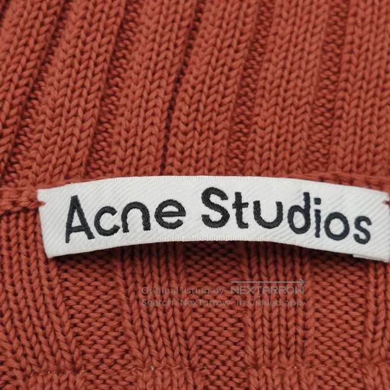 Acne Studios Acne Studios Cotton Solid Color Crew Neck Long Sleeve Size S / US 4 / IT 40 - 4 Thumbnail