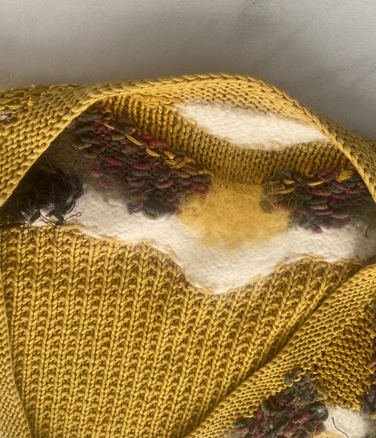 Aran Isles Knitwear × Vintage Coloured cable knitted sweater v neck cardigan Size M / US 6-8 / IT 42-44 - 8 Thumbnail