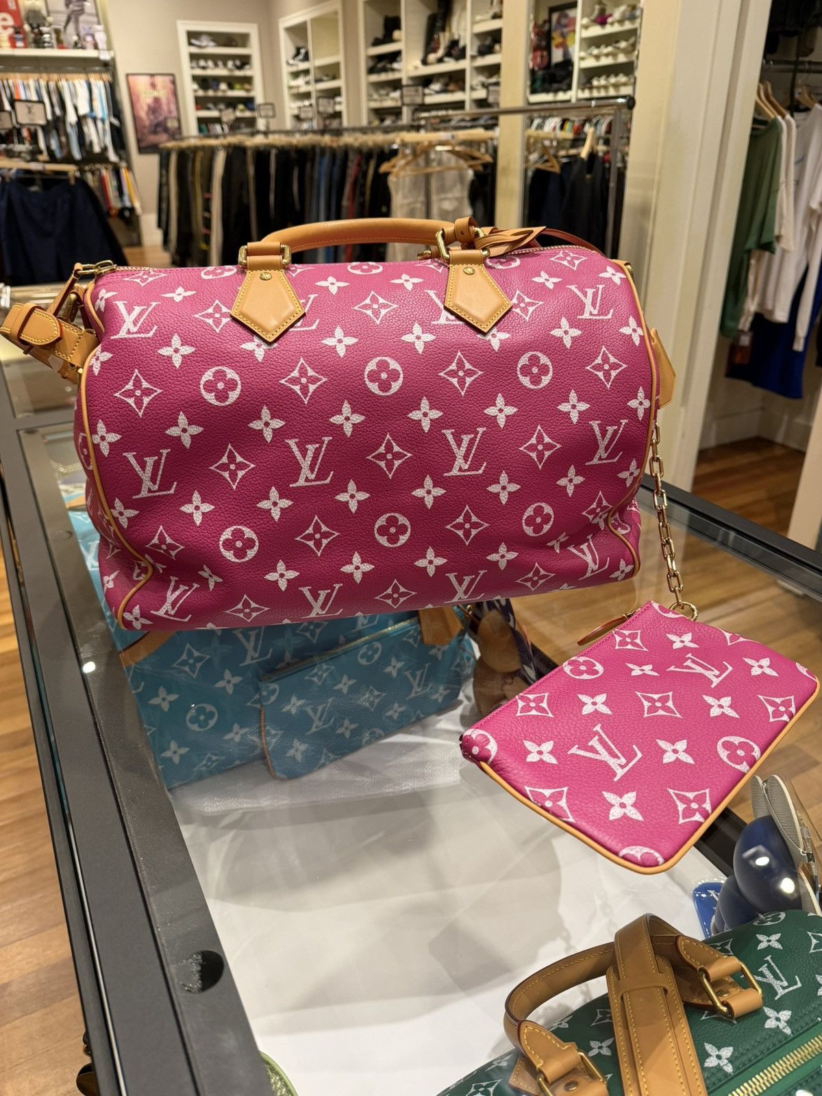 Louis Vuitton Louis Vuitton P9 Speedy 40 Bandouliere Pink Agate Size ONE SIZE - 3 Thumbnail
