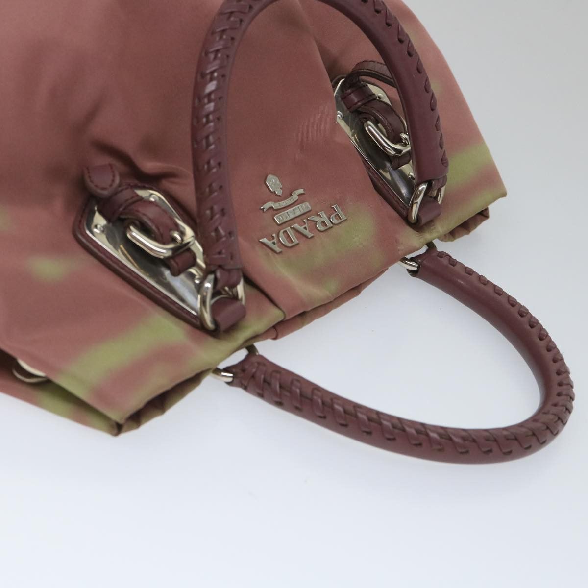 Prada PRADA Hand Bag Nylon Pink Size ONE SIZE - 6 Thumbnail